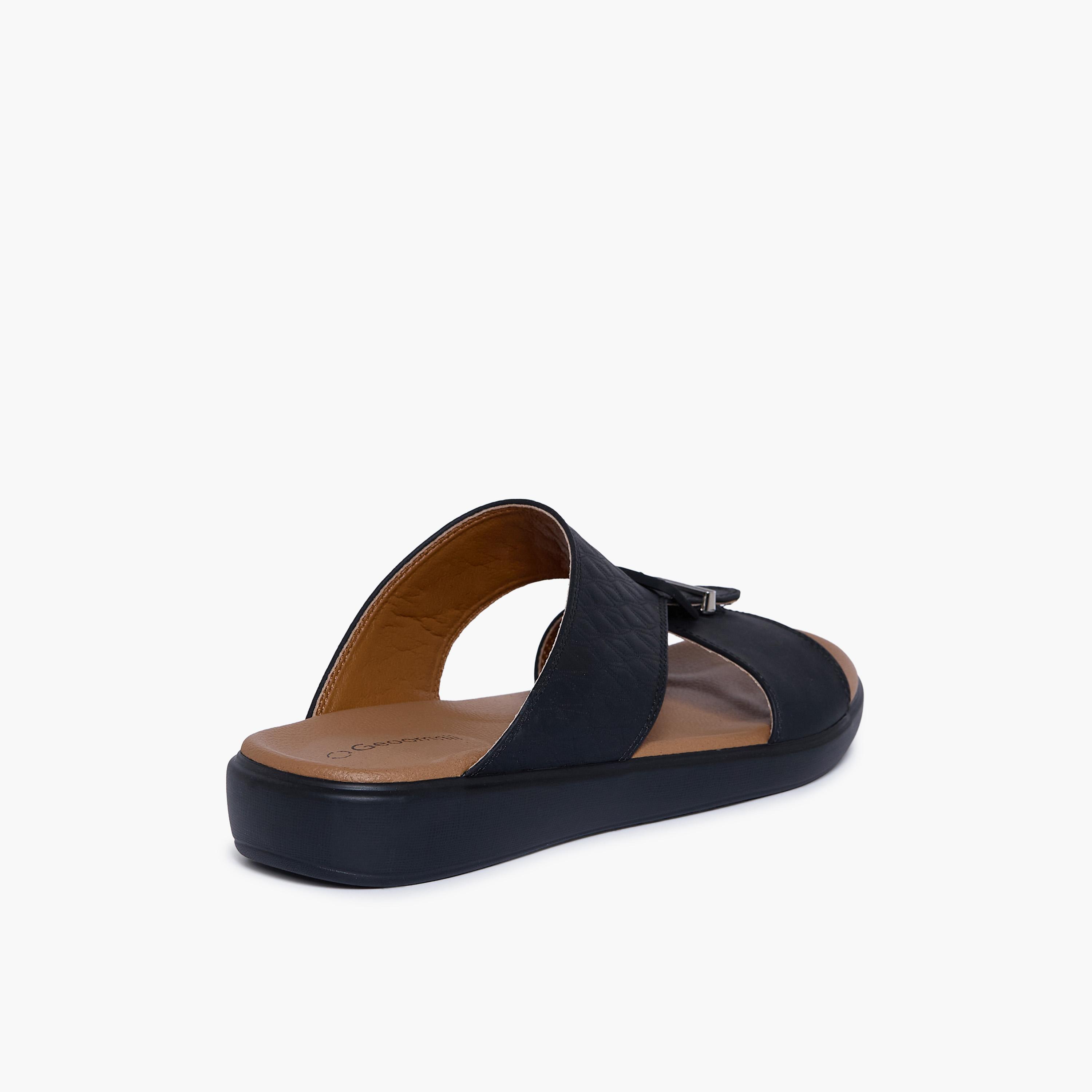 Geoomnii Men's Slip-On Akira Slide Sandals | GM-C826-BLACK-men-shoes-sandals-image-5