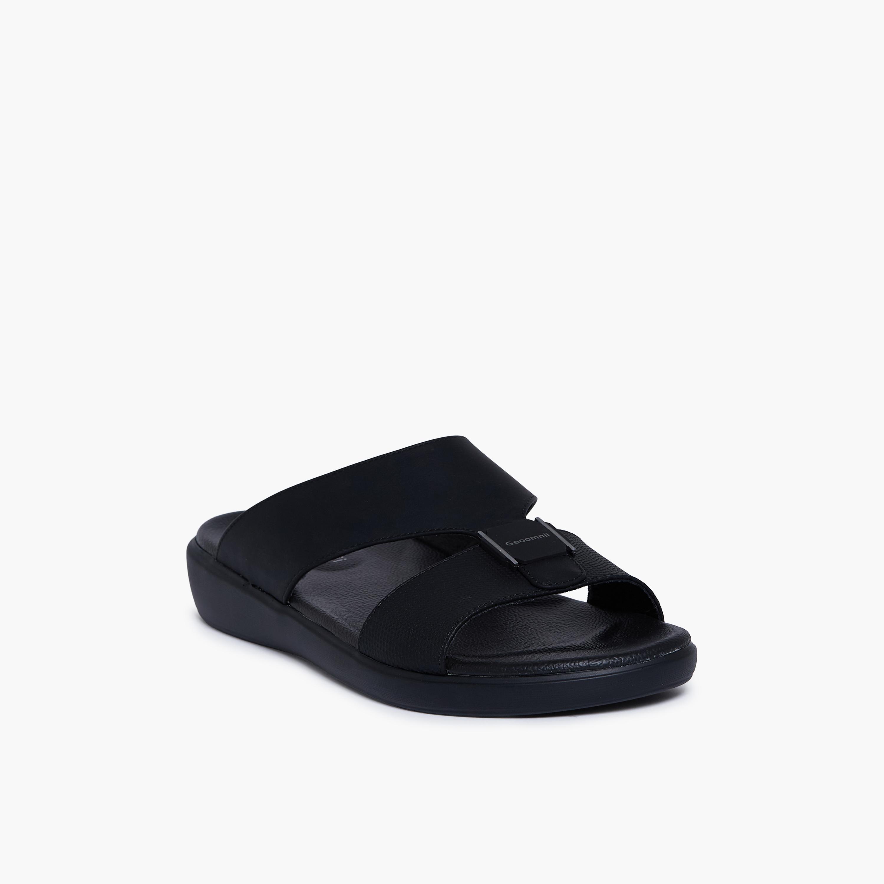 جيومني - صندل إنزو سهل الارتداء للرجال | GM-C830-BLACK-men-shoes-sandals-image-1