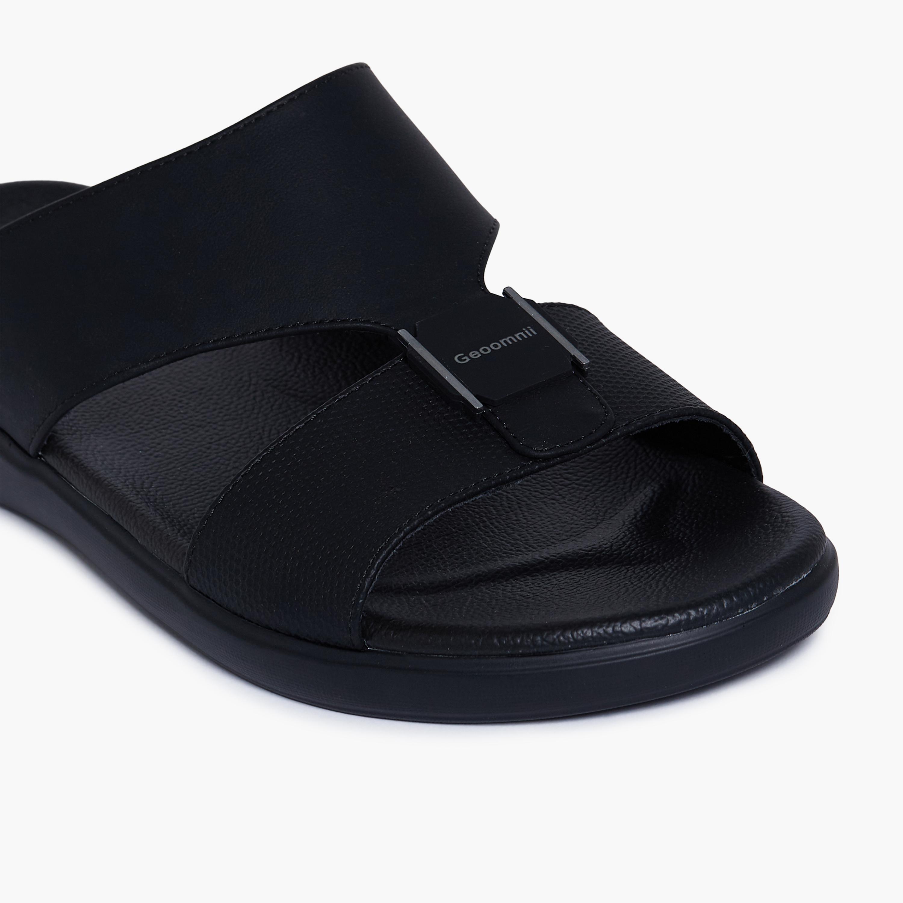 جيومني - صندل إنزو سهل الارتداء للرجال | GM-C830-BLACK-men-shoes-sandals-image-2