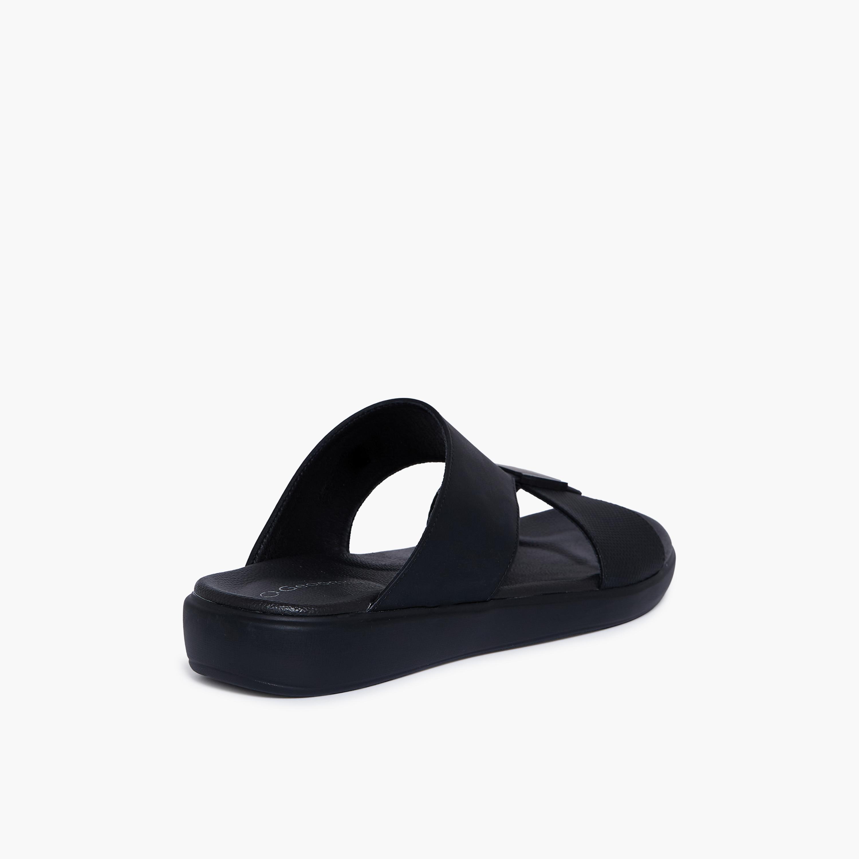 جيومني - صندل إنزو سهل الارتداء للرجال | GM-C830-BLACK-men-shoes-sandals-image-5