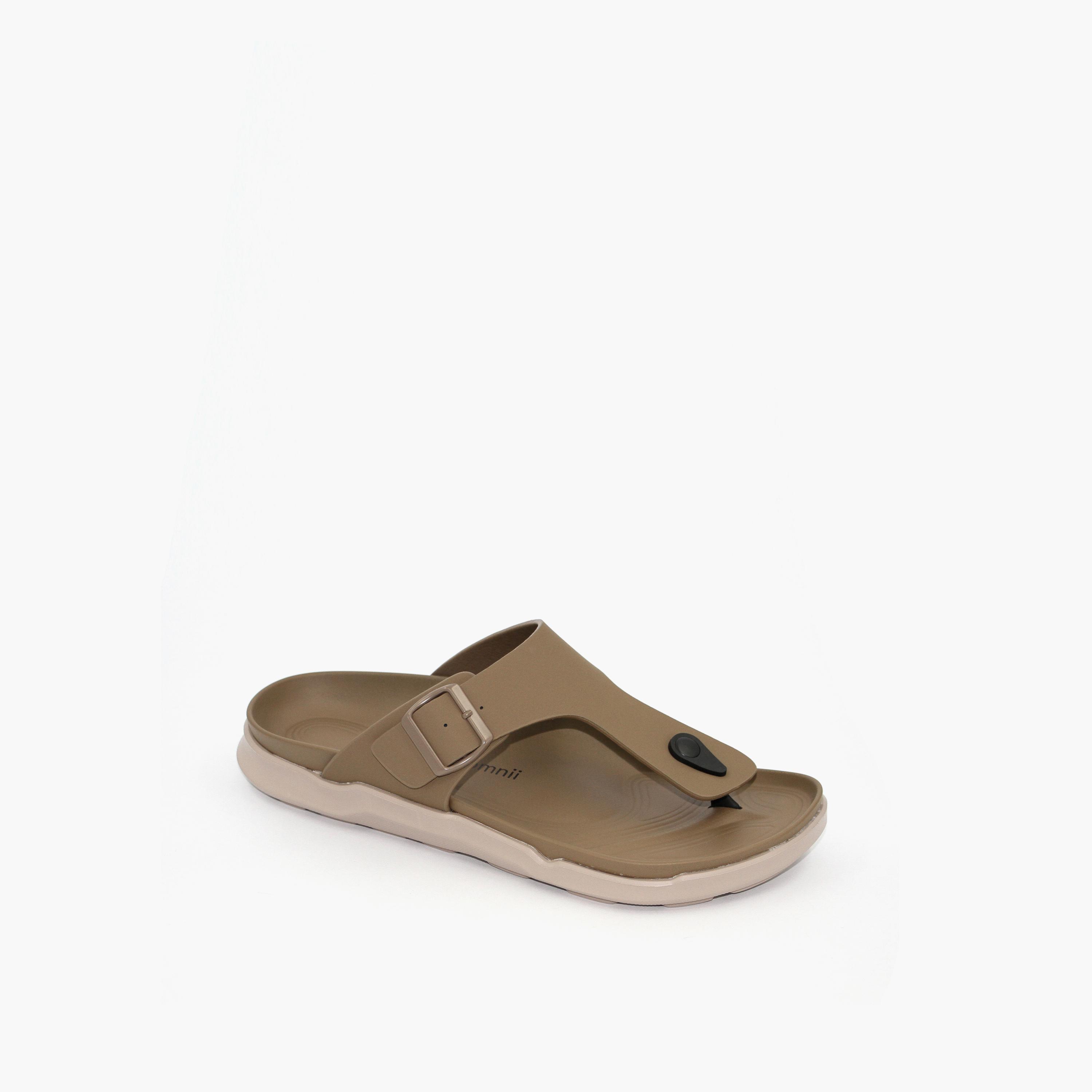Geoomnii Men's Slip-On Kaspian Thong Sandals | GM-FY027-Dk GREY-men-shoes-sandals-image-1