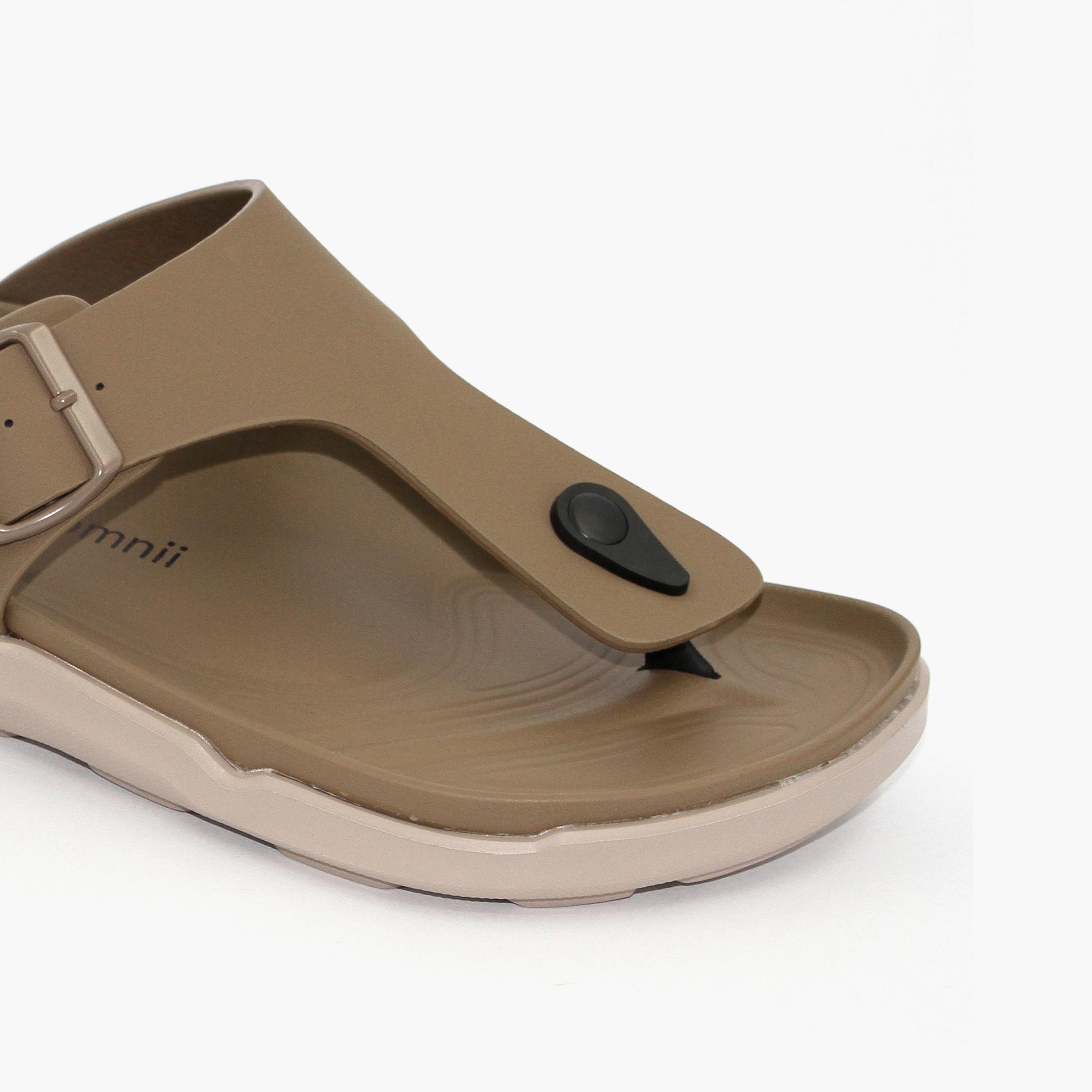 Geoomnii Men's Slip-On Kaspian Thong Sandals | GM-FY027-Dk GREY-men-shoes-sandals-image-2