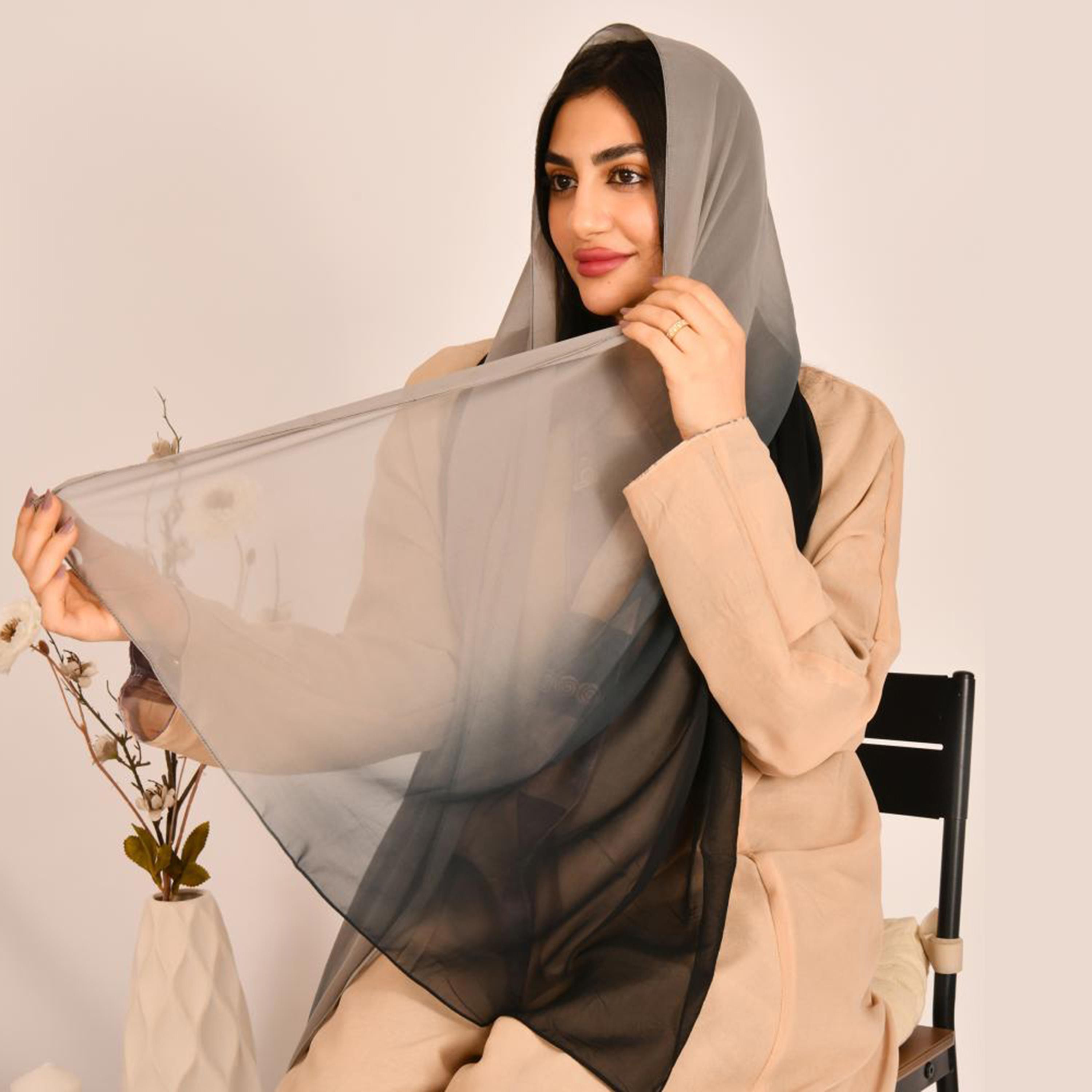 Beyond Abaya Multicolour Ombre Women's Hijab-women-arabicclothing-headscarf-hijab-image-1