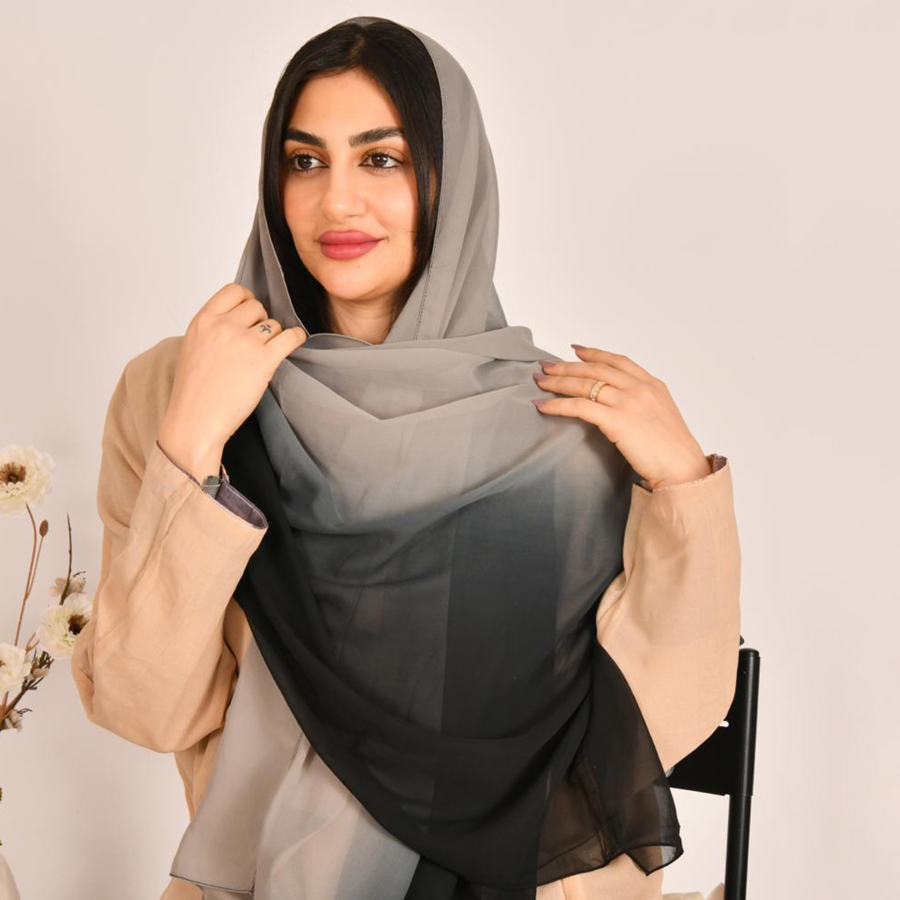 Beyond Abaya Multicolour Ombre Women's Hijab-women-arabicclothing-headscarf-hijab-image-2