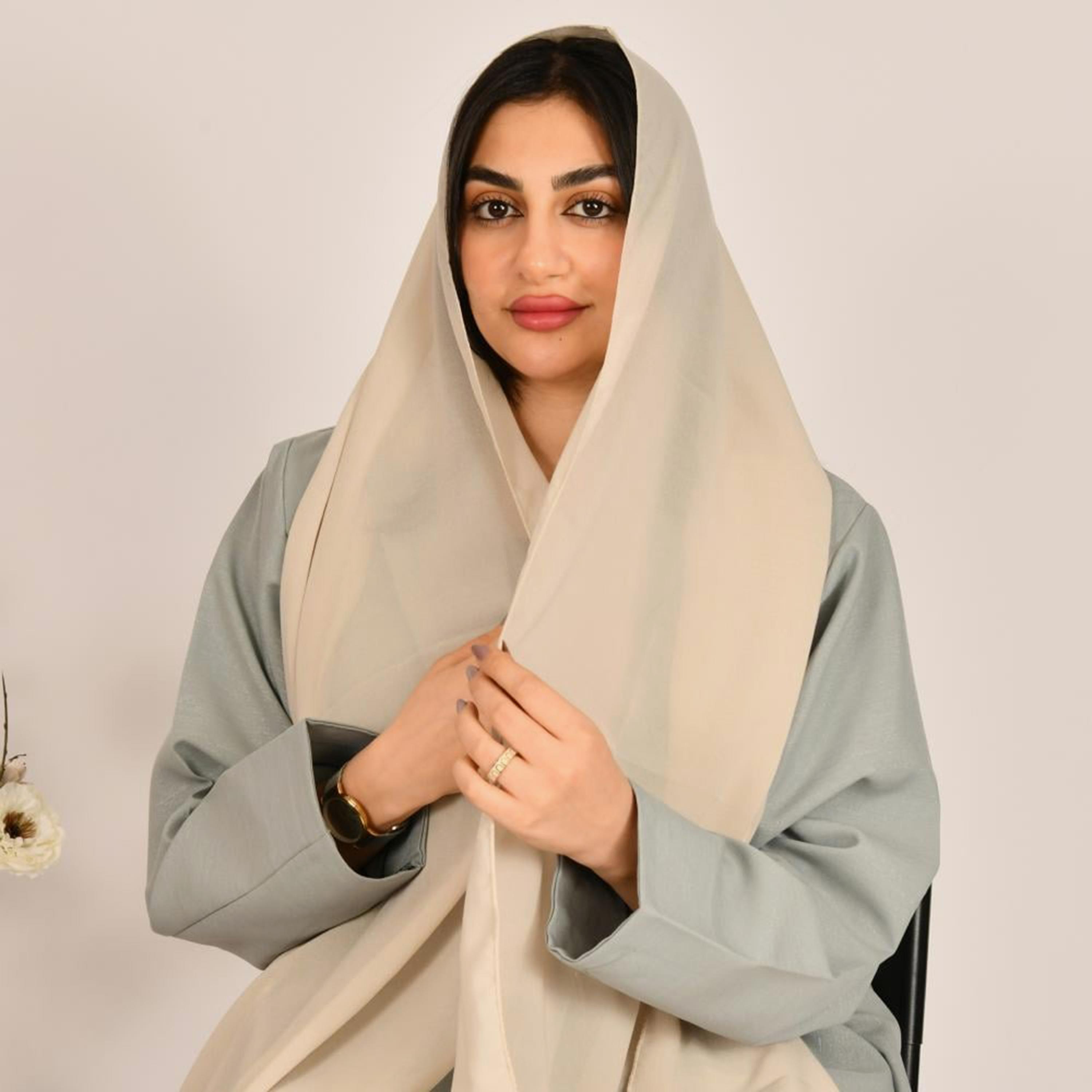 Beyond Abaya Beige Silk Women's Hijab-women-arabicclothing-headscarf-hijab-image-2