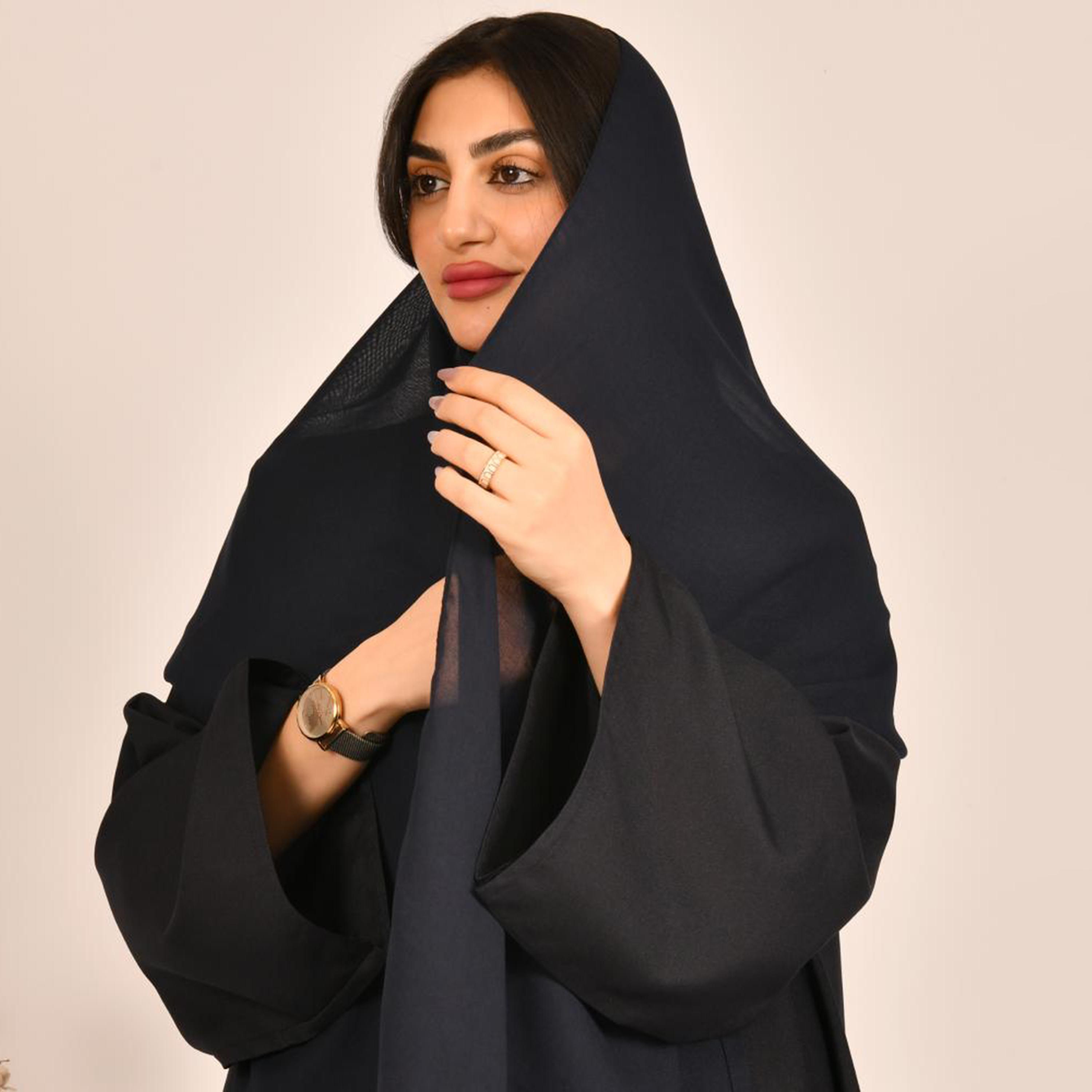 Beyond Abaya Black Plain Women's Hijab-women-arabicclothing-headscarf-hijab-image-2