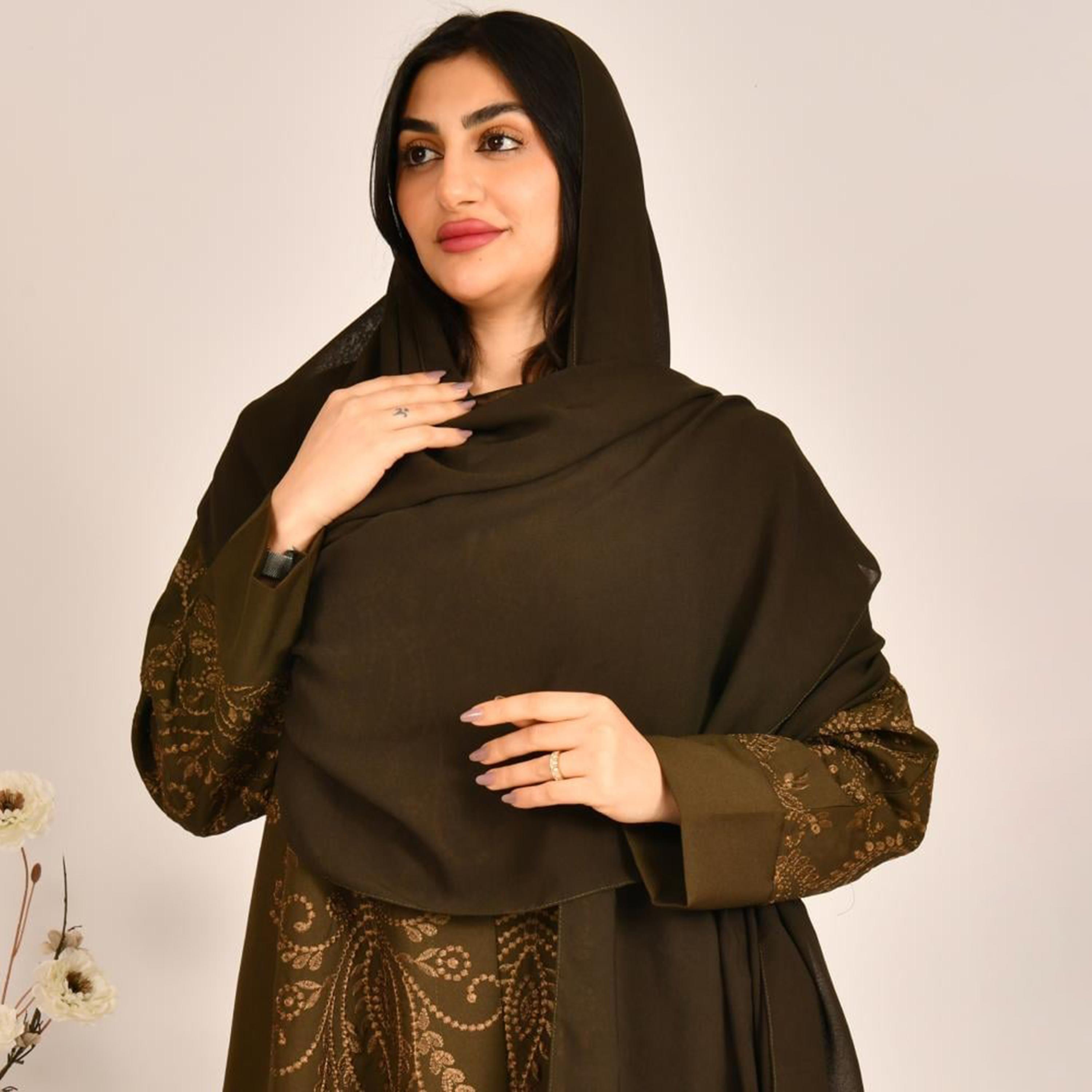 Beyond Abaya Brown Plain Women's Hijab-women-arabicclothing-headscarf-hijab-image-1