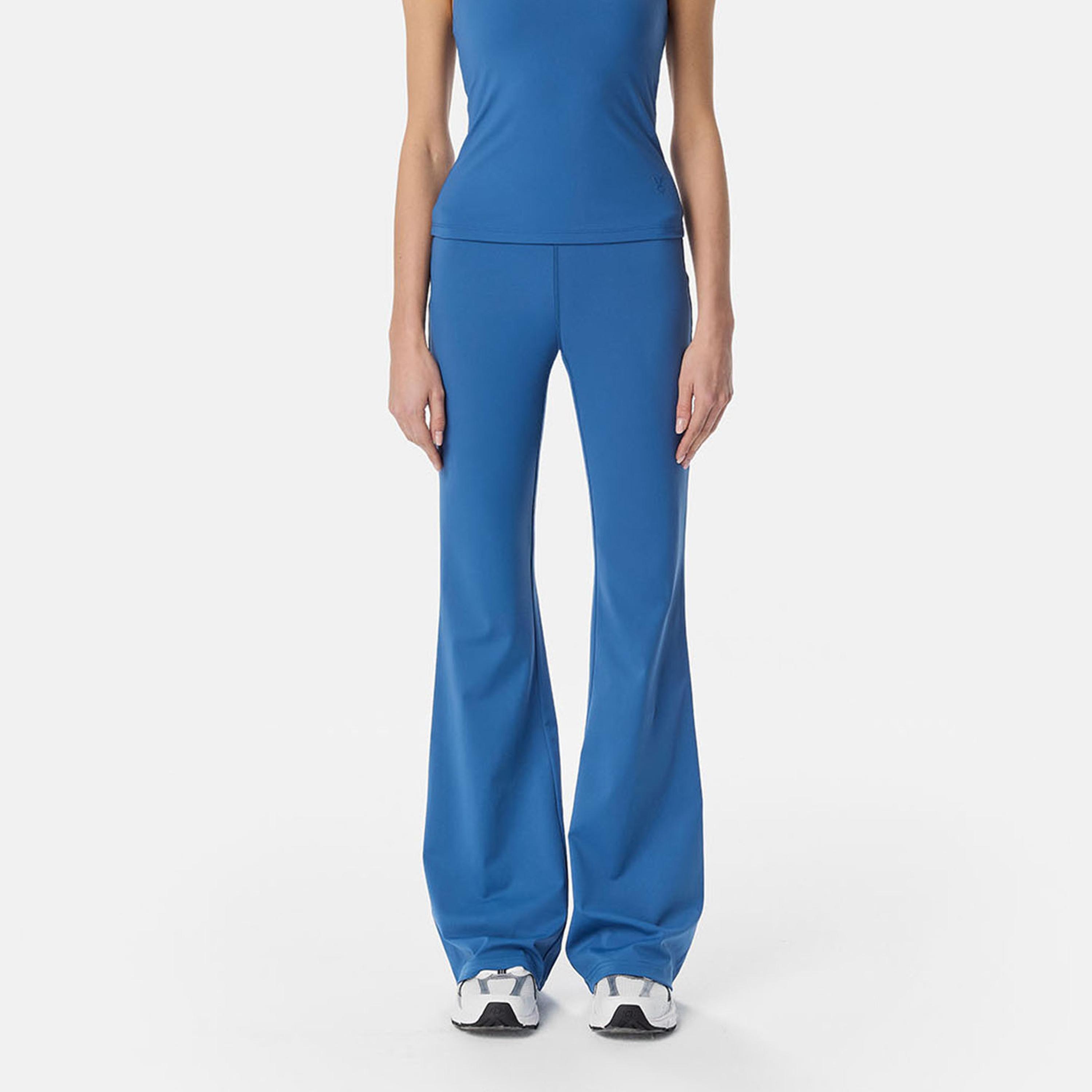 كارديو باني - ليجنز نسائي عالي الخصر بقصة واسعة من الأسفل-women-clothing-sportswearandactivewear-bottoms-leggings-image-1