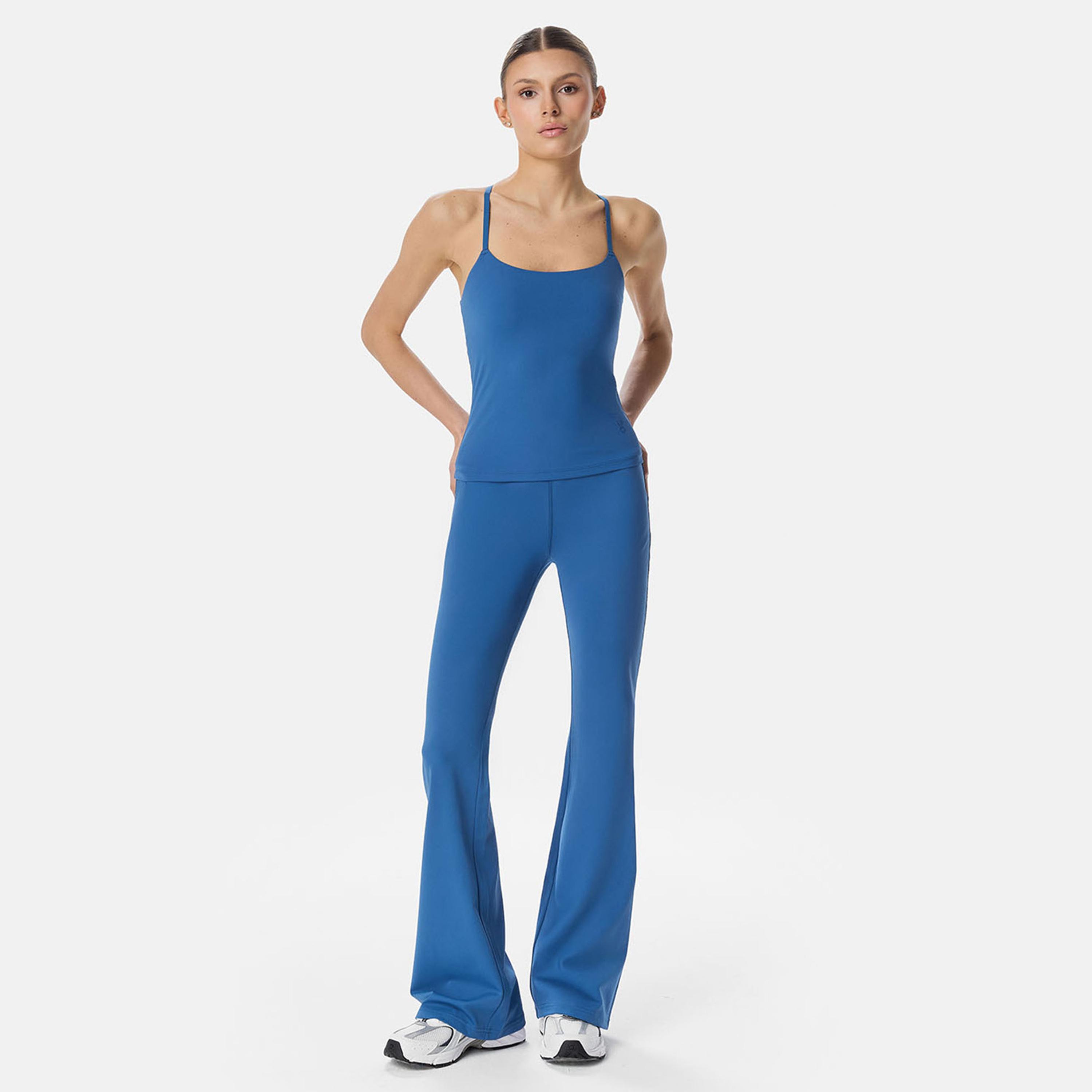 كارديو باني - ليجنز نسائي عالي الخصر بقصة واسعة من الأسفل-women-clothing-sportswearandactivewear-bottoms-leggings-image-4