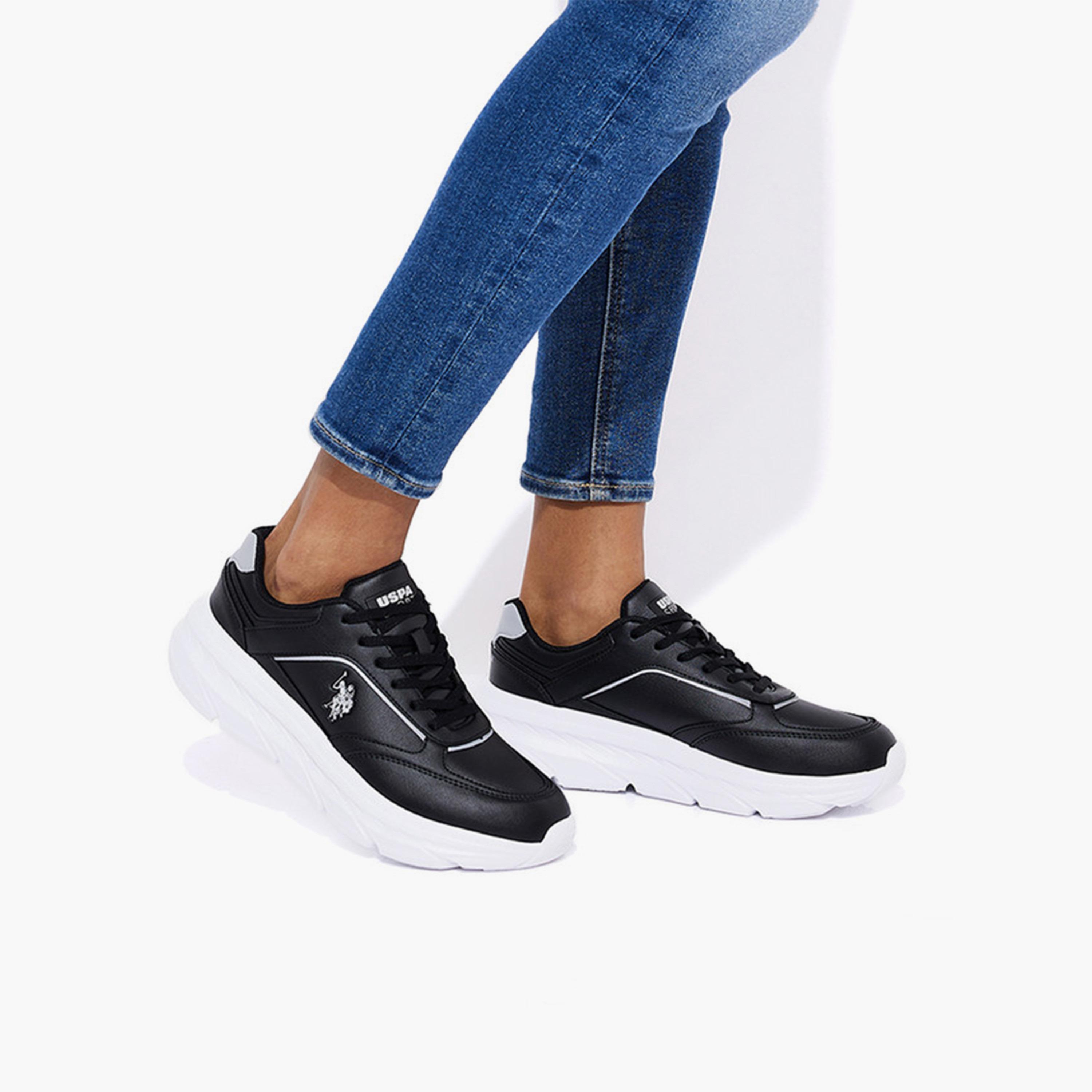 U.S. Polo Assn Women's Lace-Up Low Ankle Sneakers | HILDA-GLB-5FX-women-shoes-sneakers-image-5