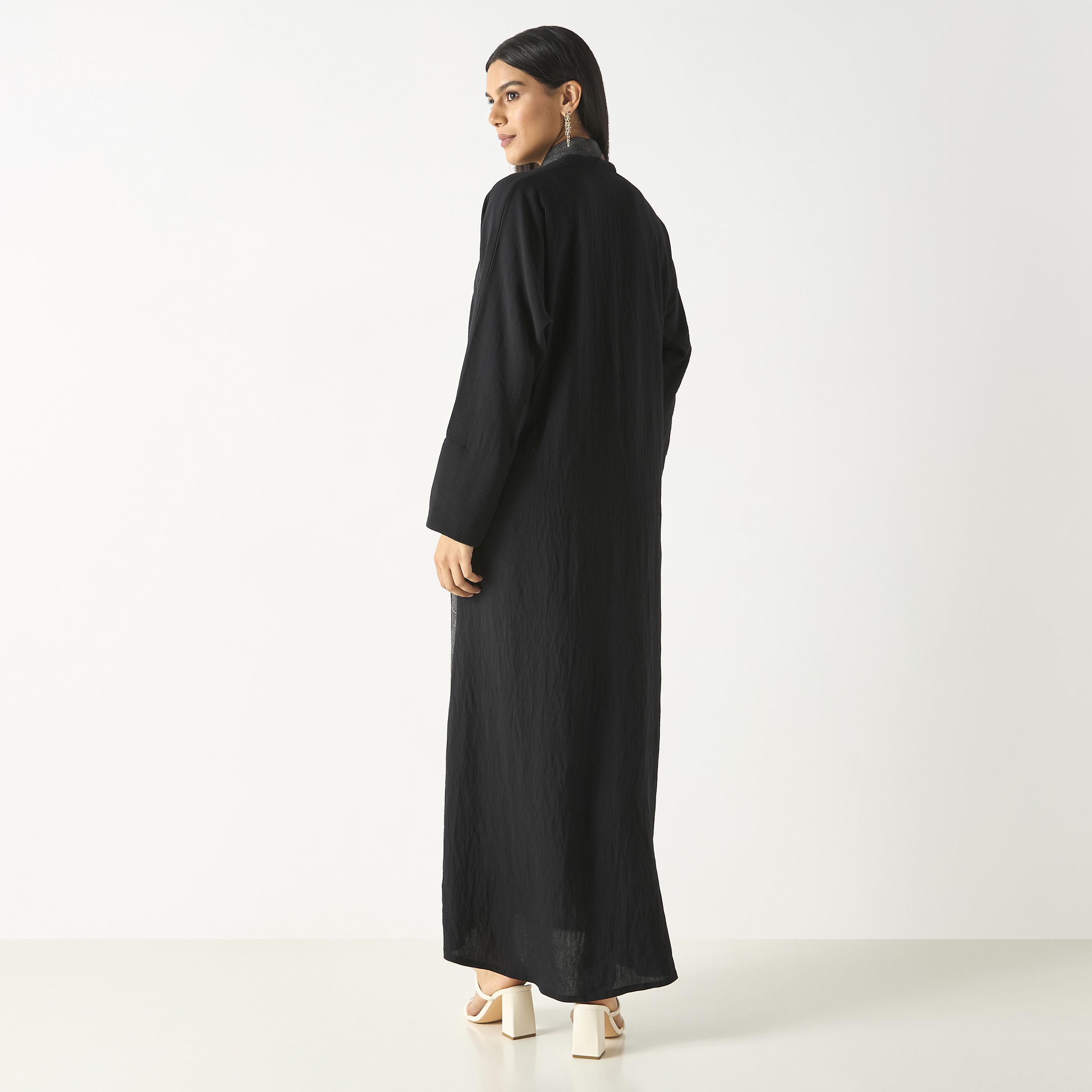 Hadiyath Al Madinah Printed Abaya with Hijab-women-arabicclothing-abayas-image-5