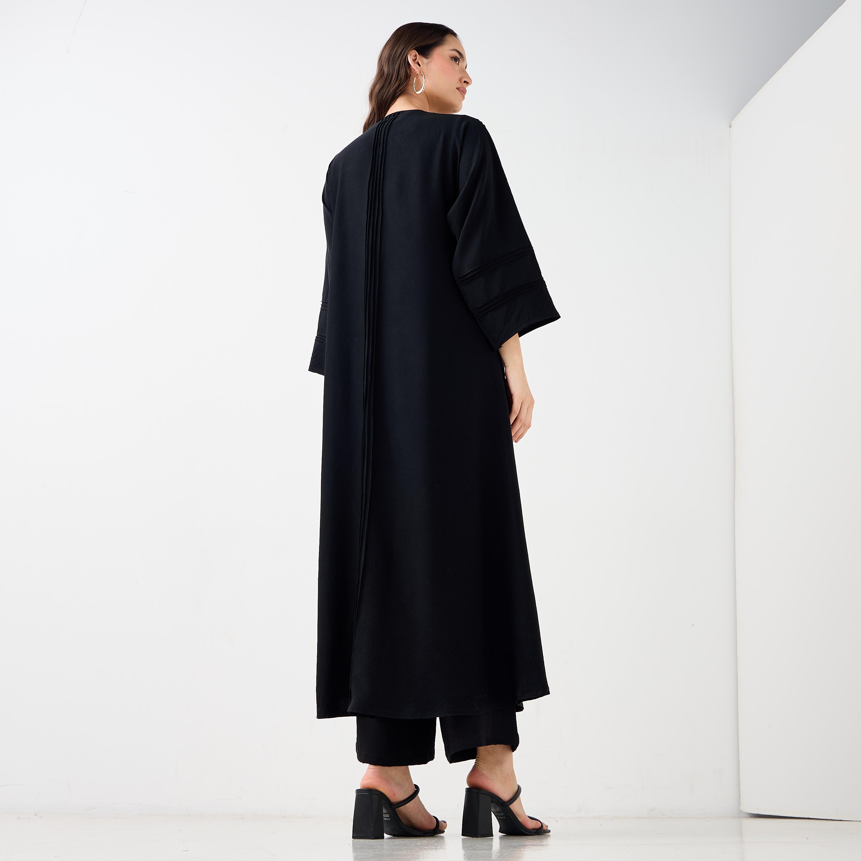 Hadiyath Al Madinah V-neck Abaya-women-arabicclothing-abayas-image-5