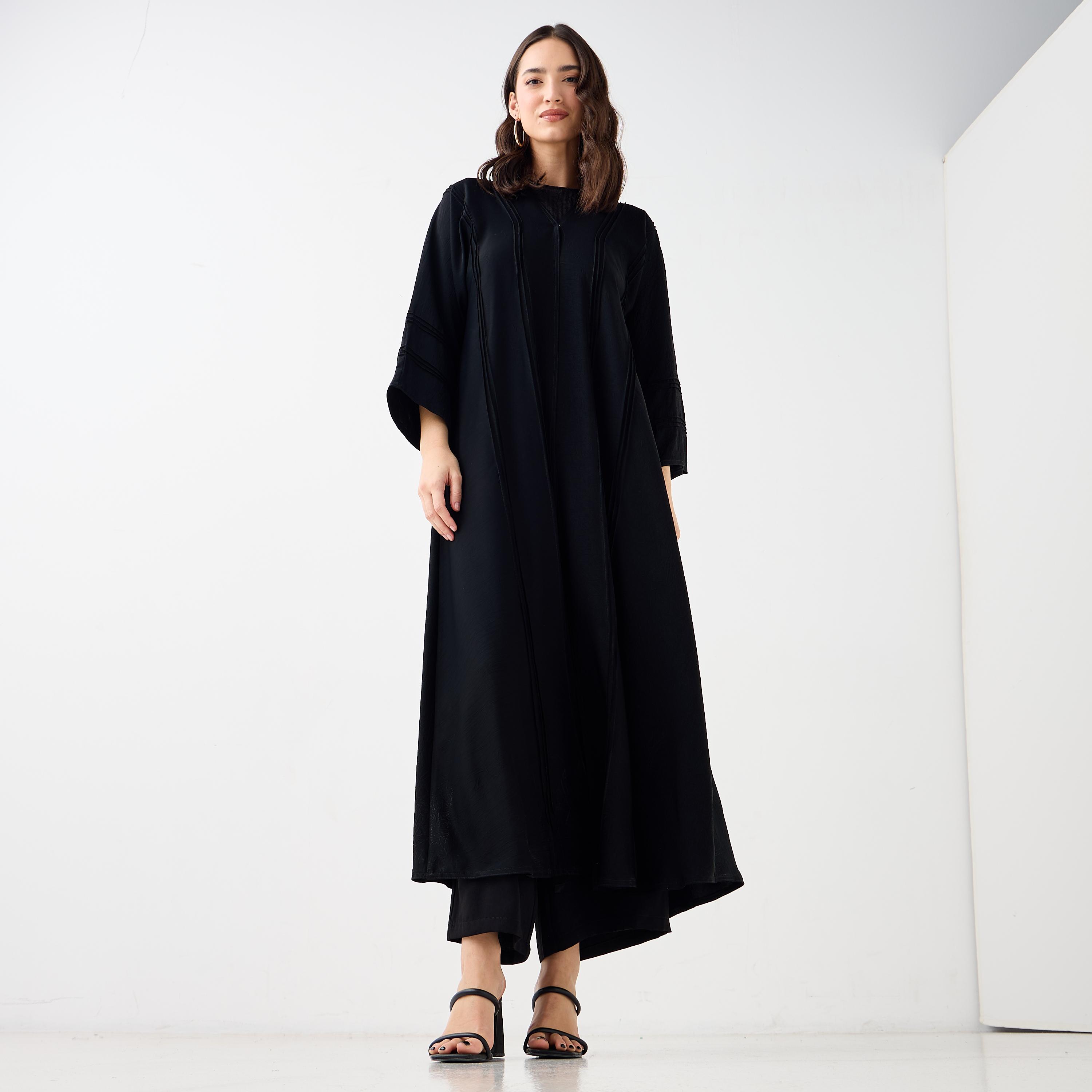 Hadiyath Al Madinah V-neck Abaya-women-arabicclothing-abayas-image-7