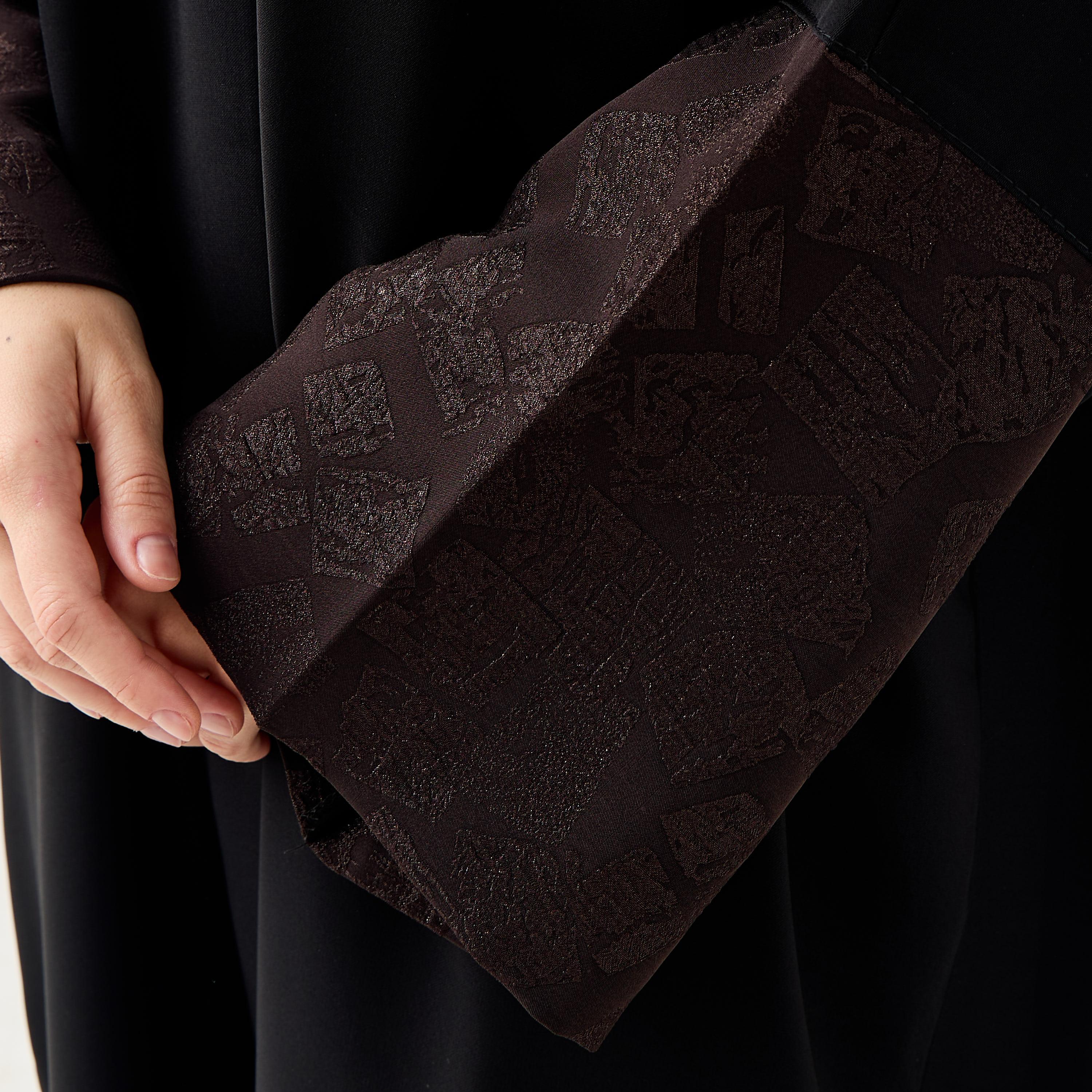 Hadiyath Al Madinah Panelled Cuff Abaya-women-arabicclothing-abayas-image-6