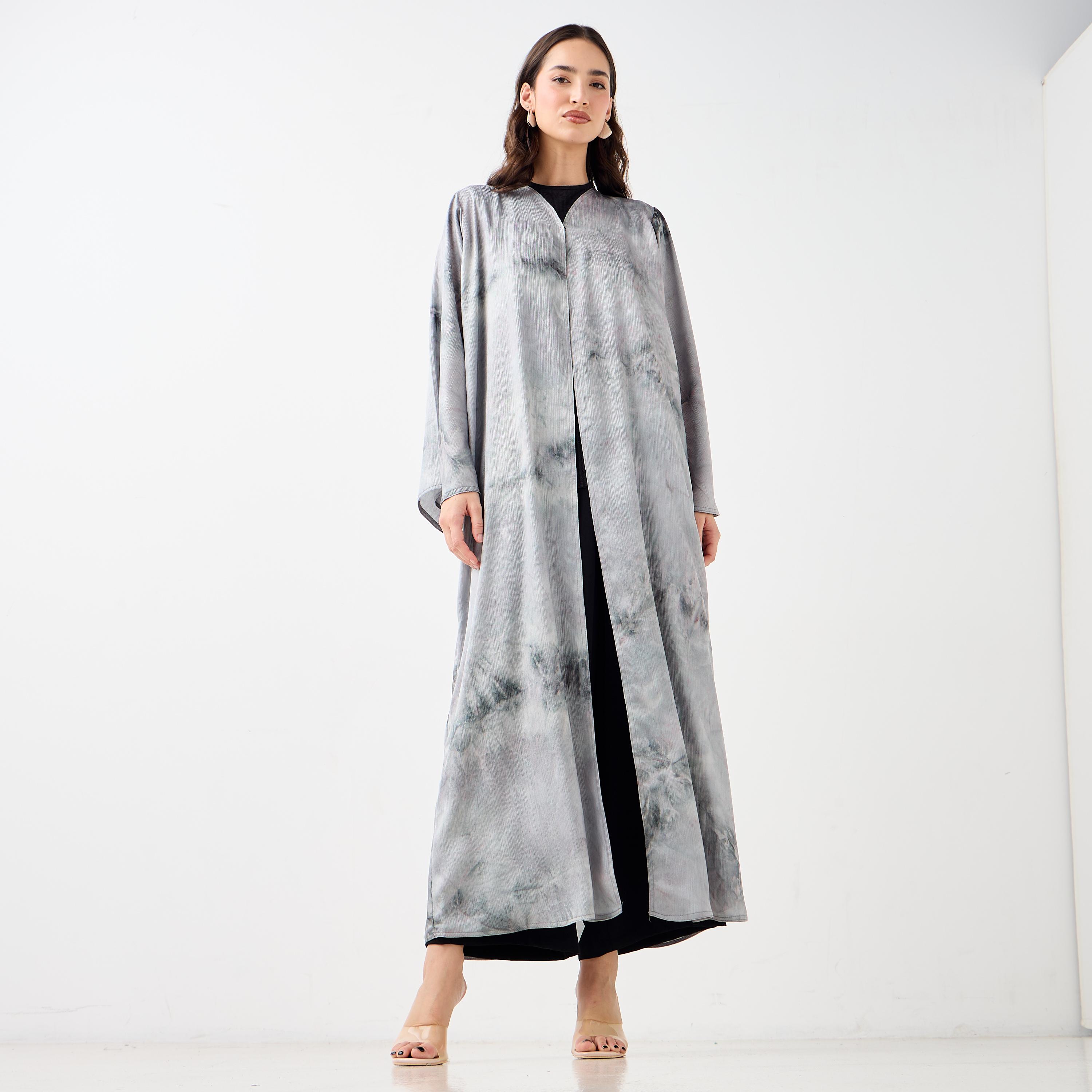 Hadiyath Al Madinah Printed Abaya-women-arabicclothing-abayas-image-1