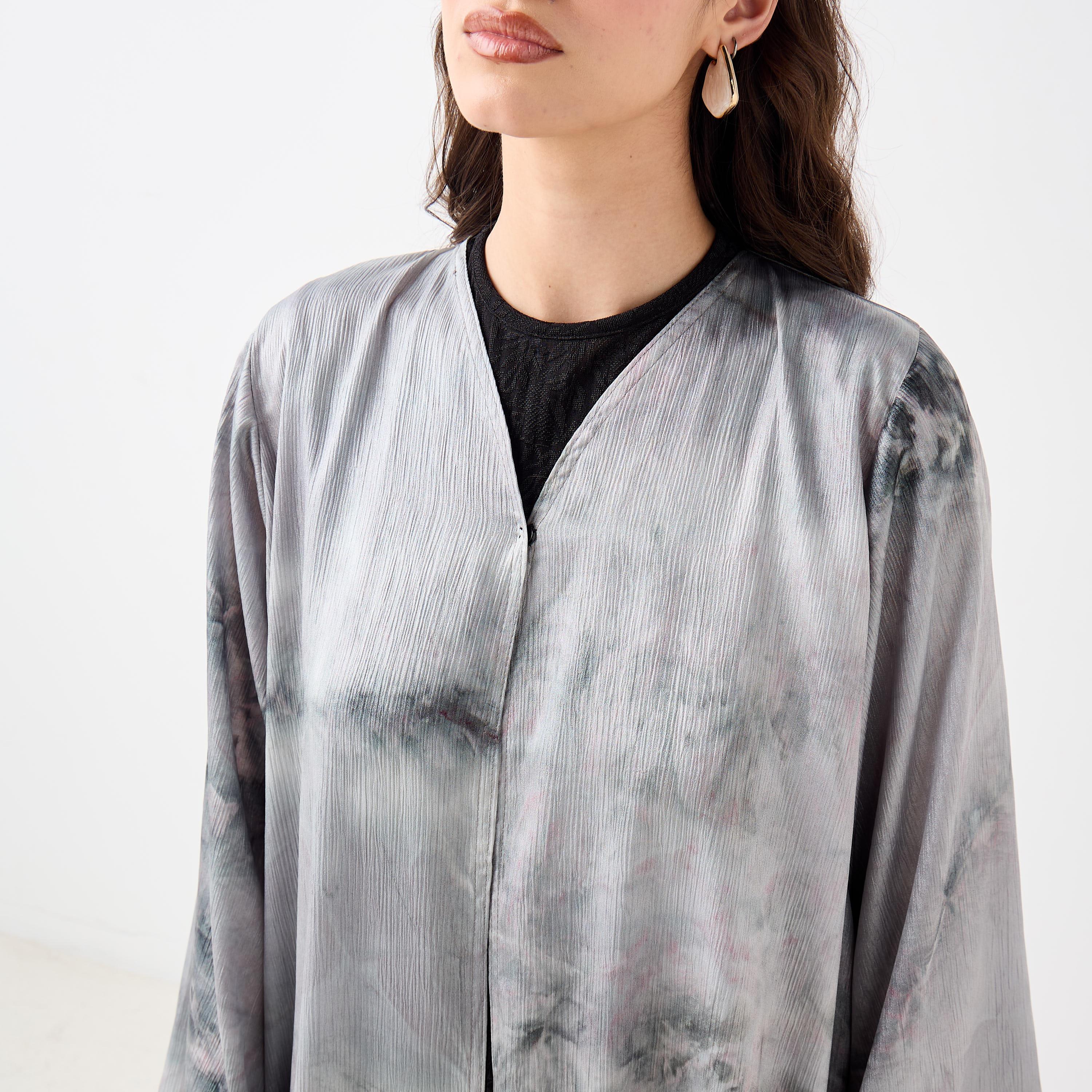Hadiyath Al Madinah Printed Abaya-women-arabicclothing-abayas-image-3
