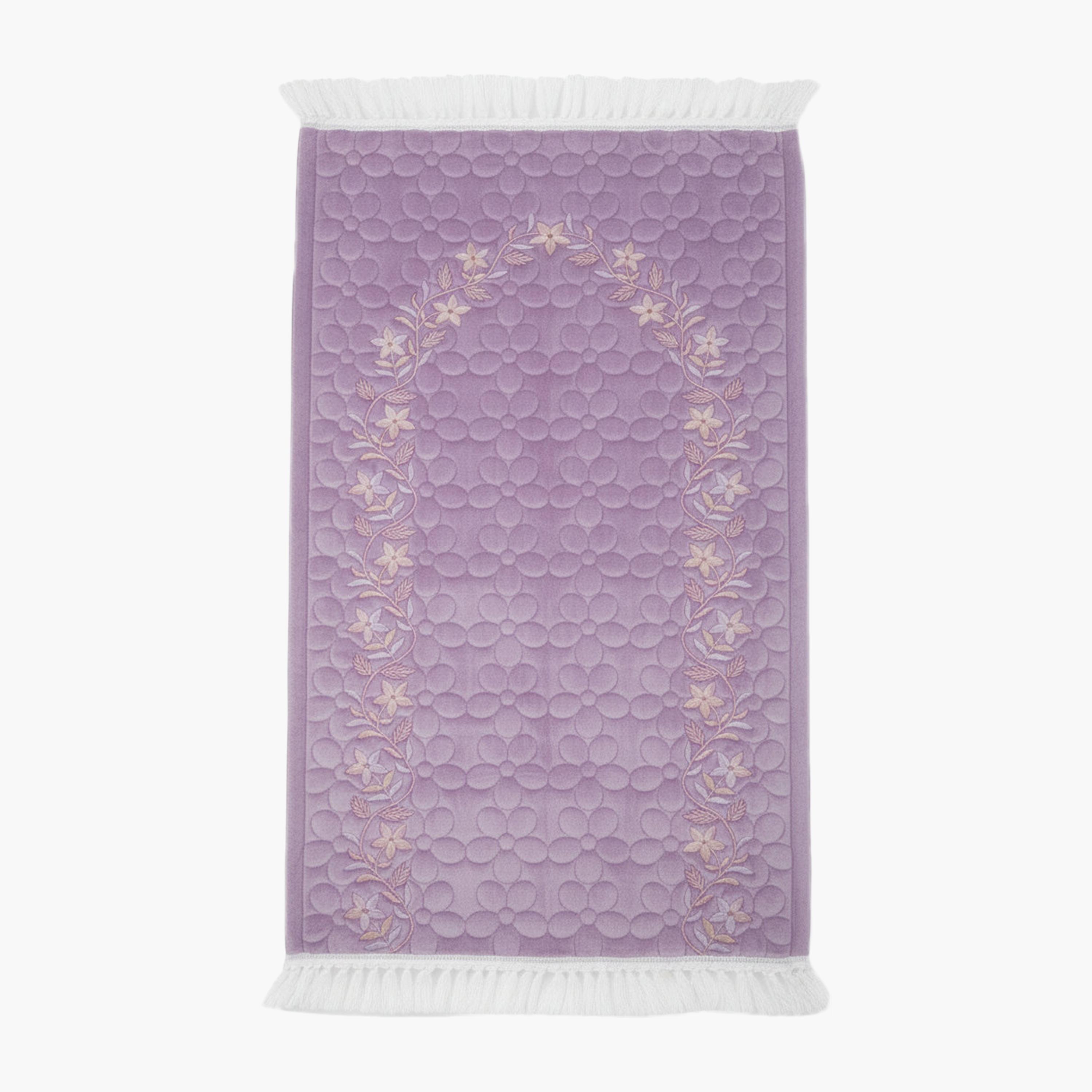 Hadiyath Al Madinah Embroidered Women's Prayer Dress with Hijab and Matching Prayer Mat-women-arabicclothing-prayerclothing-image-2