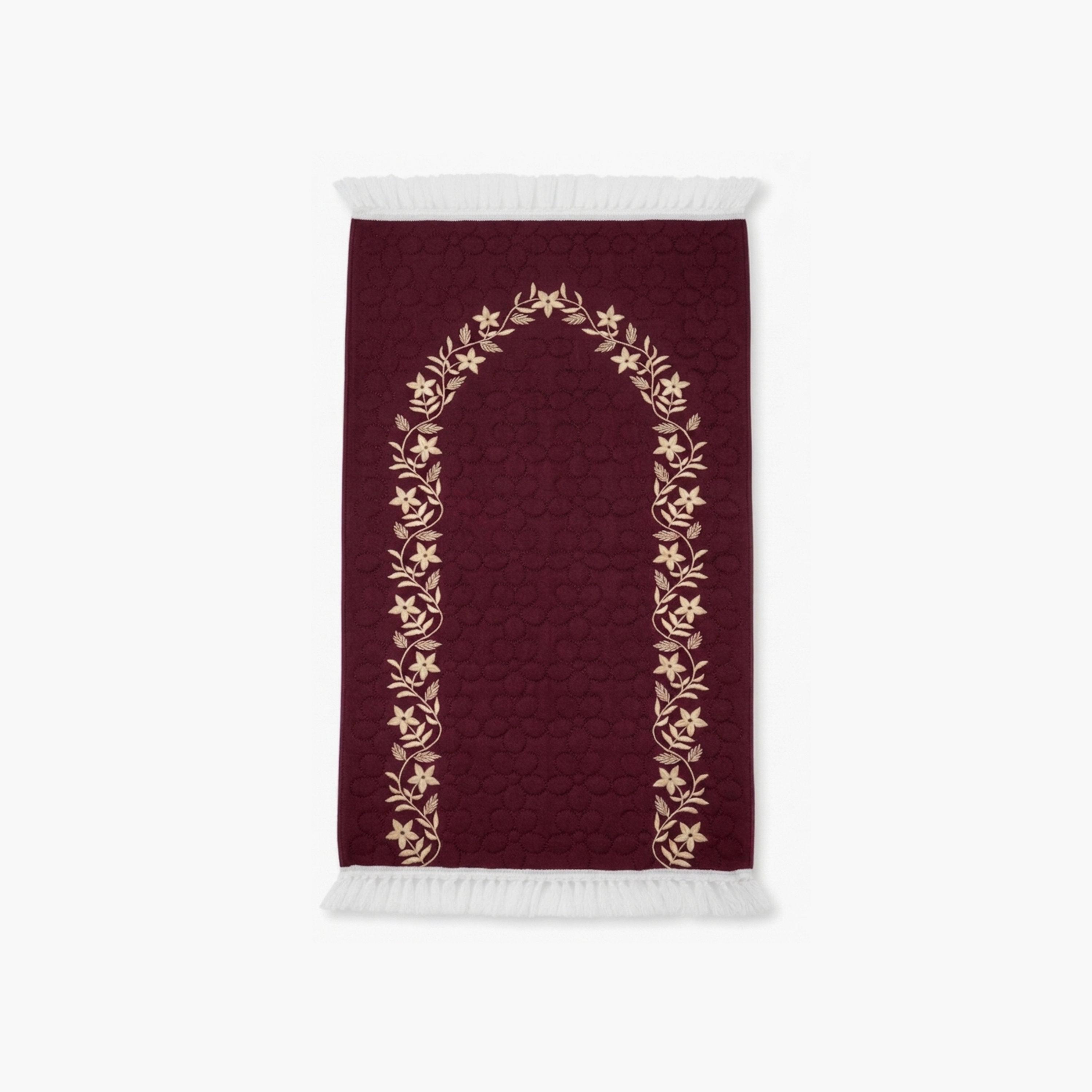 Hadiyath Al Madinah Embroidered Women's Prayer Dress with Hijab and Matching Prayer Mat-women-arabicclothing-prayerclothing-image-3