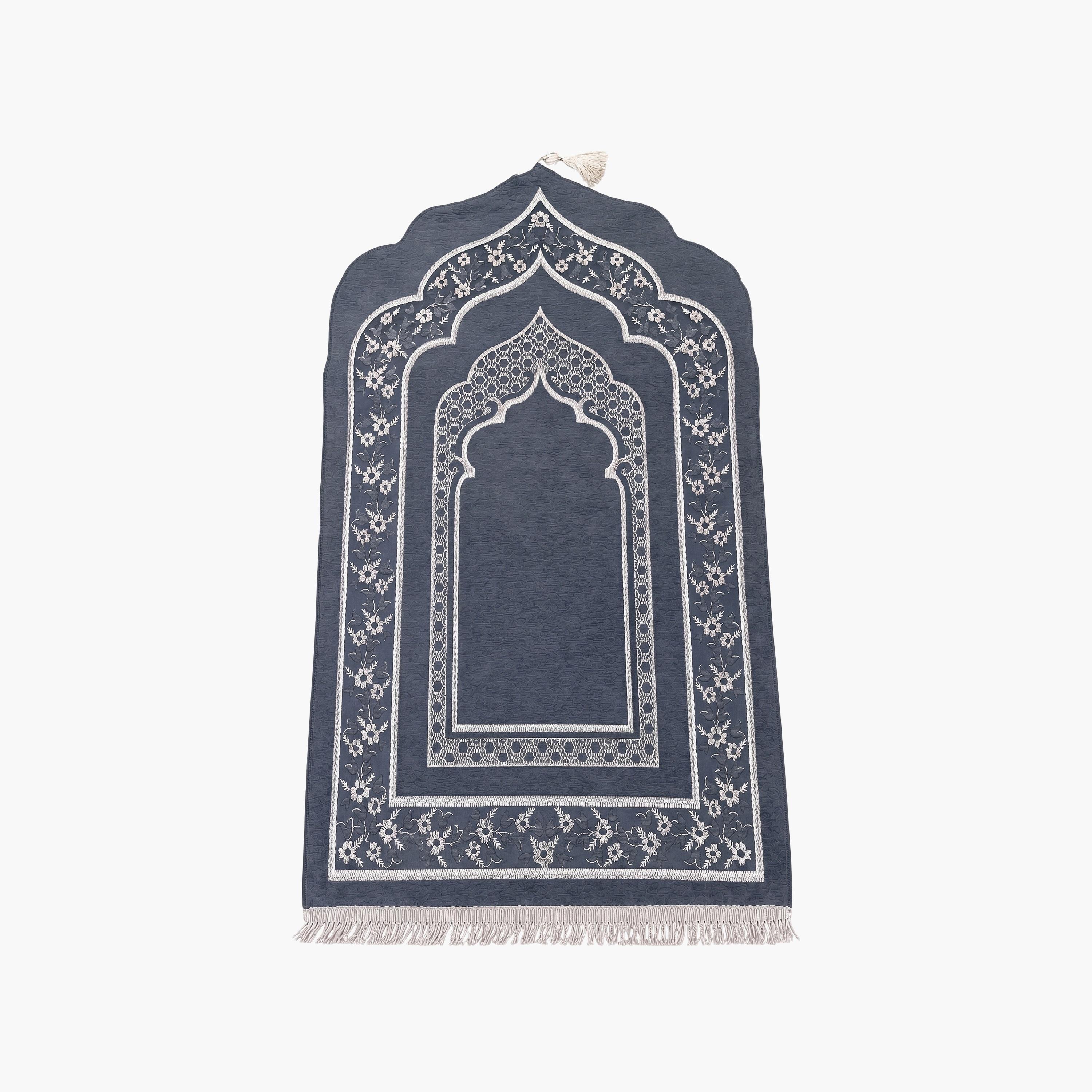 سجادة صلاة حديث المدينة بتصميم قوس كلاسيكي، 110 سم × 70 سم-household-rugsandcarpets-prayermats-image-3