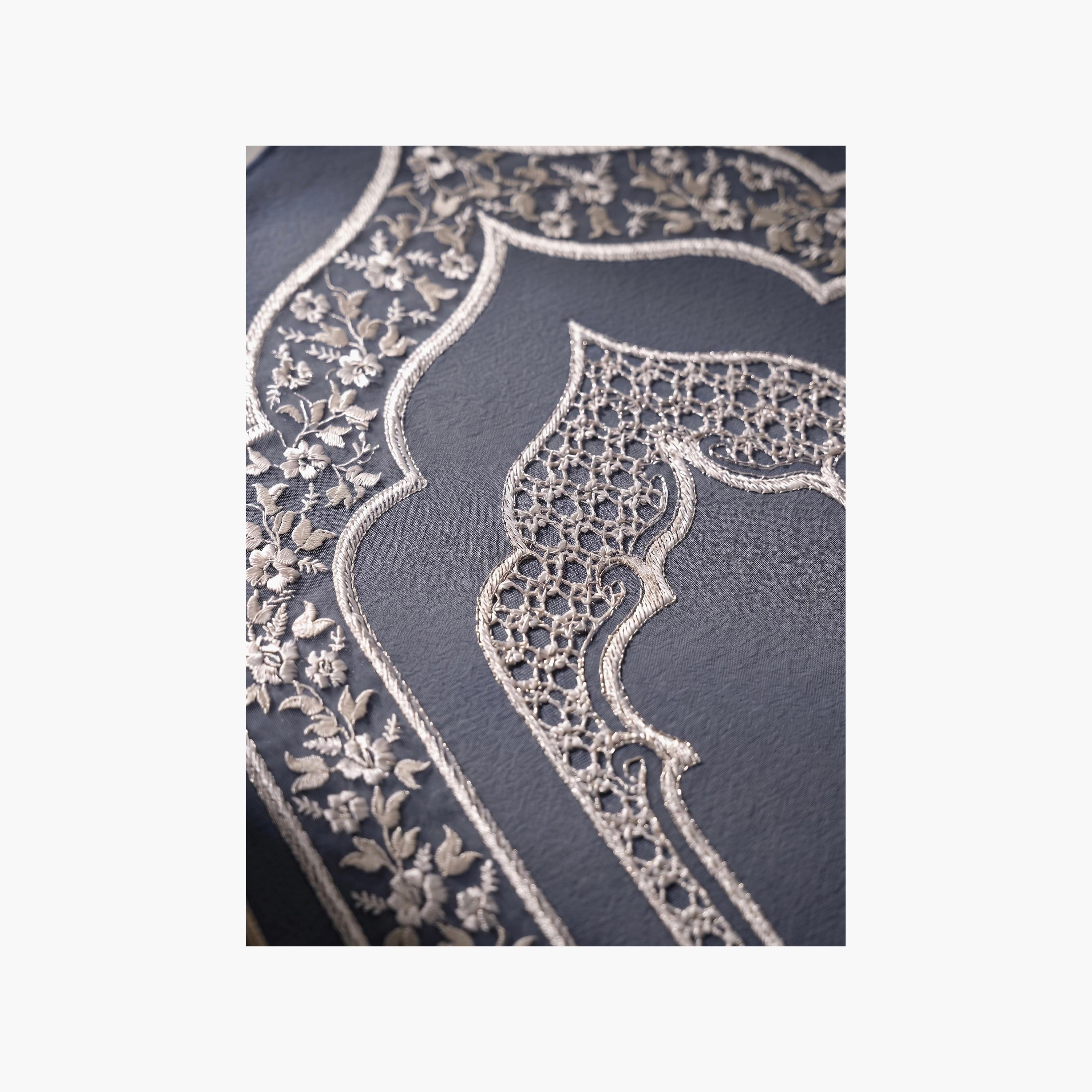 سجادة صلاة حديث المدينة بتصميم قوس كلاسيكي، 110 سم × 70 سم-household-rugsandcarpets-prayermats-image-2