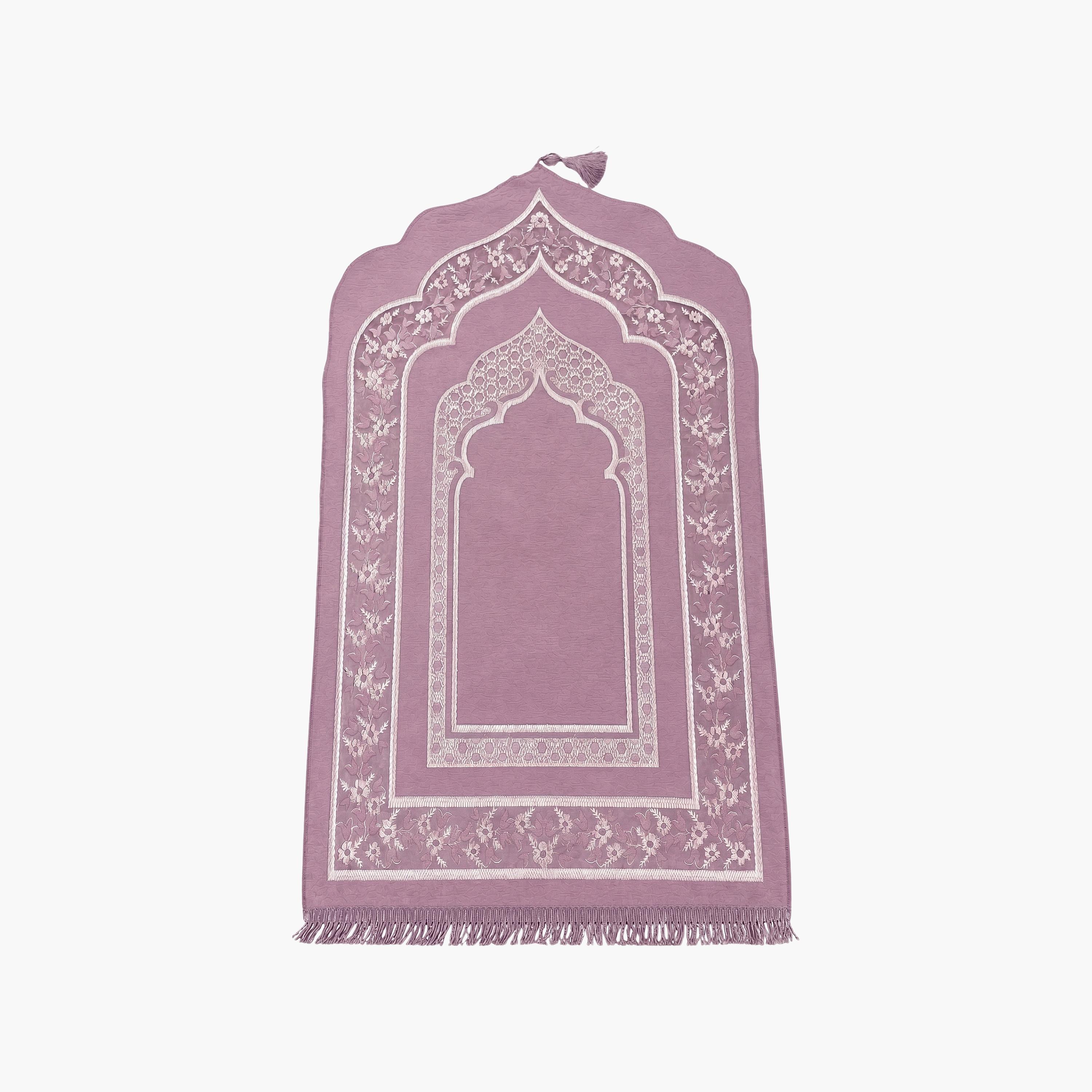 سجادة صلاة حديث المدينة بتصميم قوس كلاسيكي، 110 سم × 70 سم-household-rugsandcarpets-prayermats-image-3