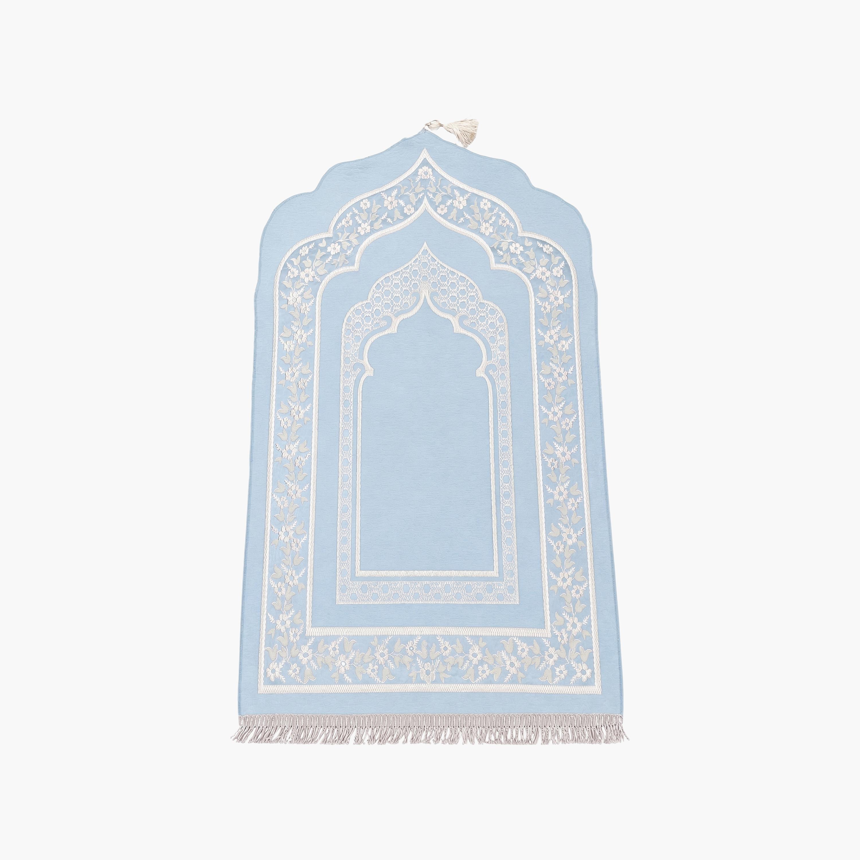سجادة صلاة حديث المدينة بتصميم قوس كلاسيكي، 110 سم × 70 سم-household-rugsandcarpets-prayermats-image-3