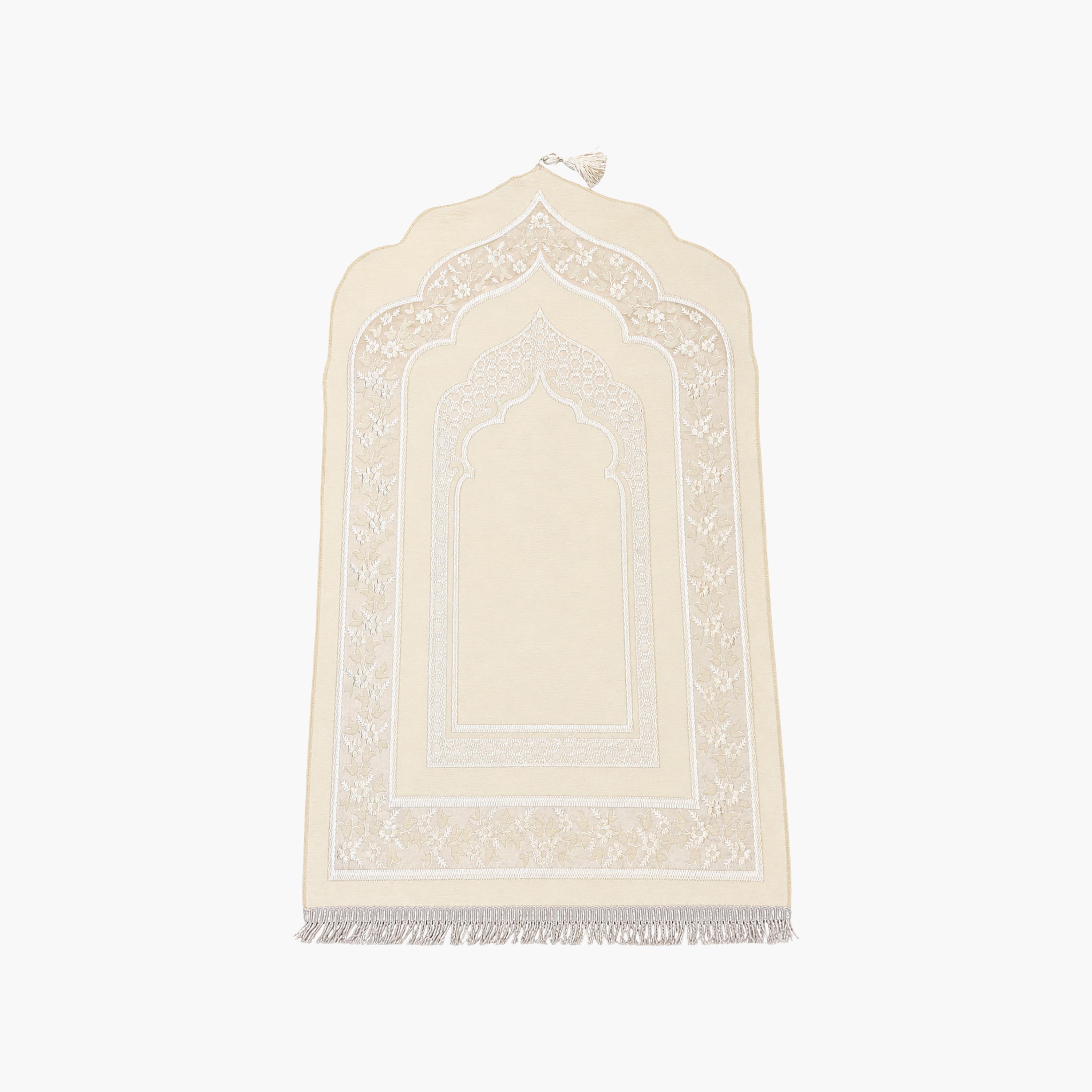 Hadiyath Al Madinah Classic Arch Prayer Mat 110cm X 70cm-household-rugsandcarpets-prayermats-image-1