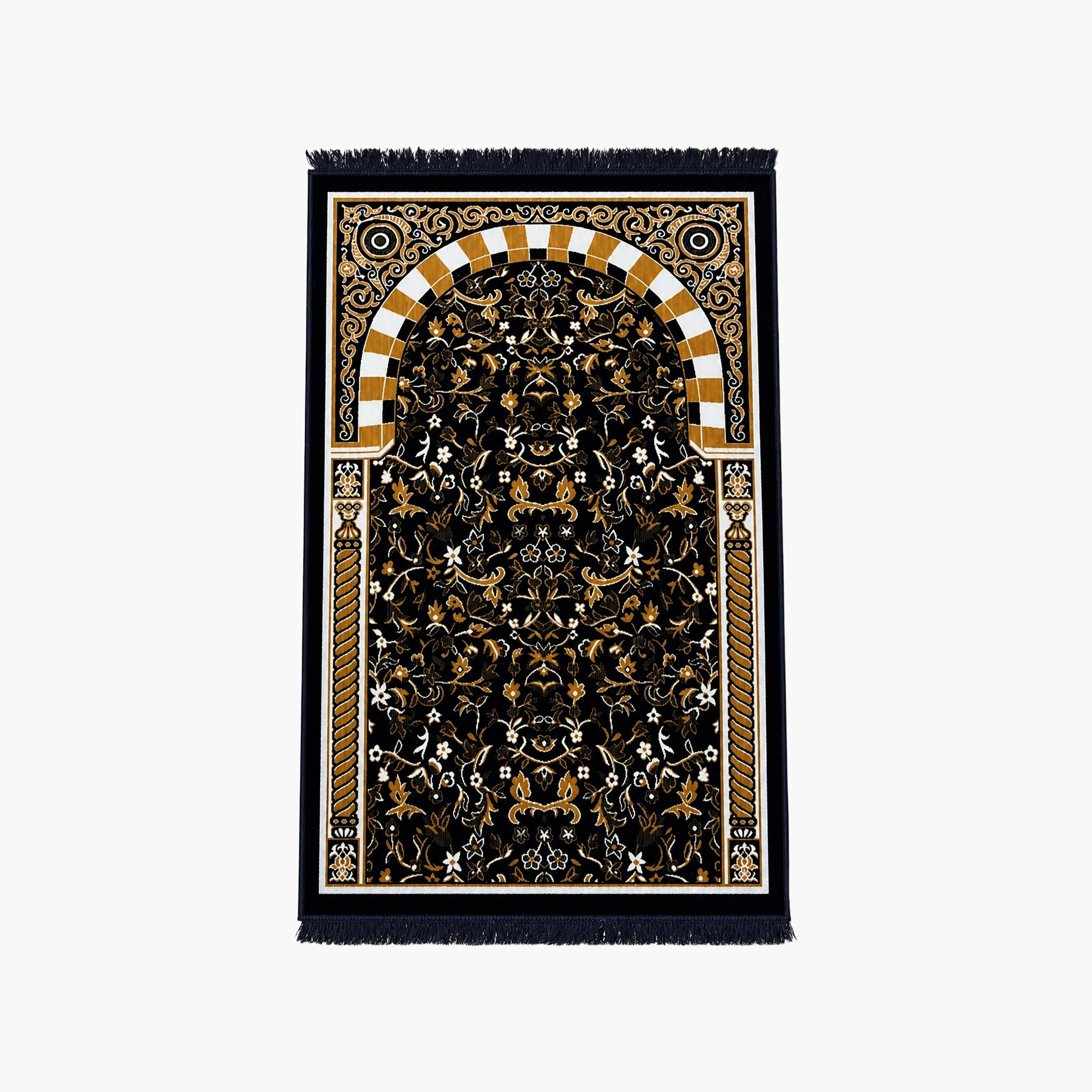 Hadiyath Al Madinah Garden Arch Prayer Mat 110cm X 70cm-household-rugsandcarpets-prayermats-image-1