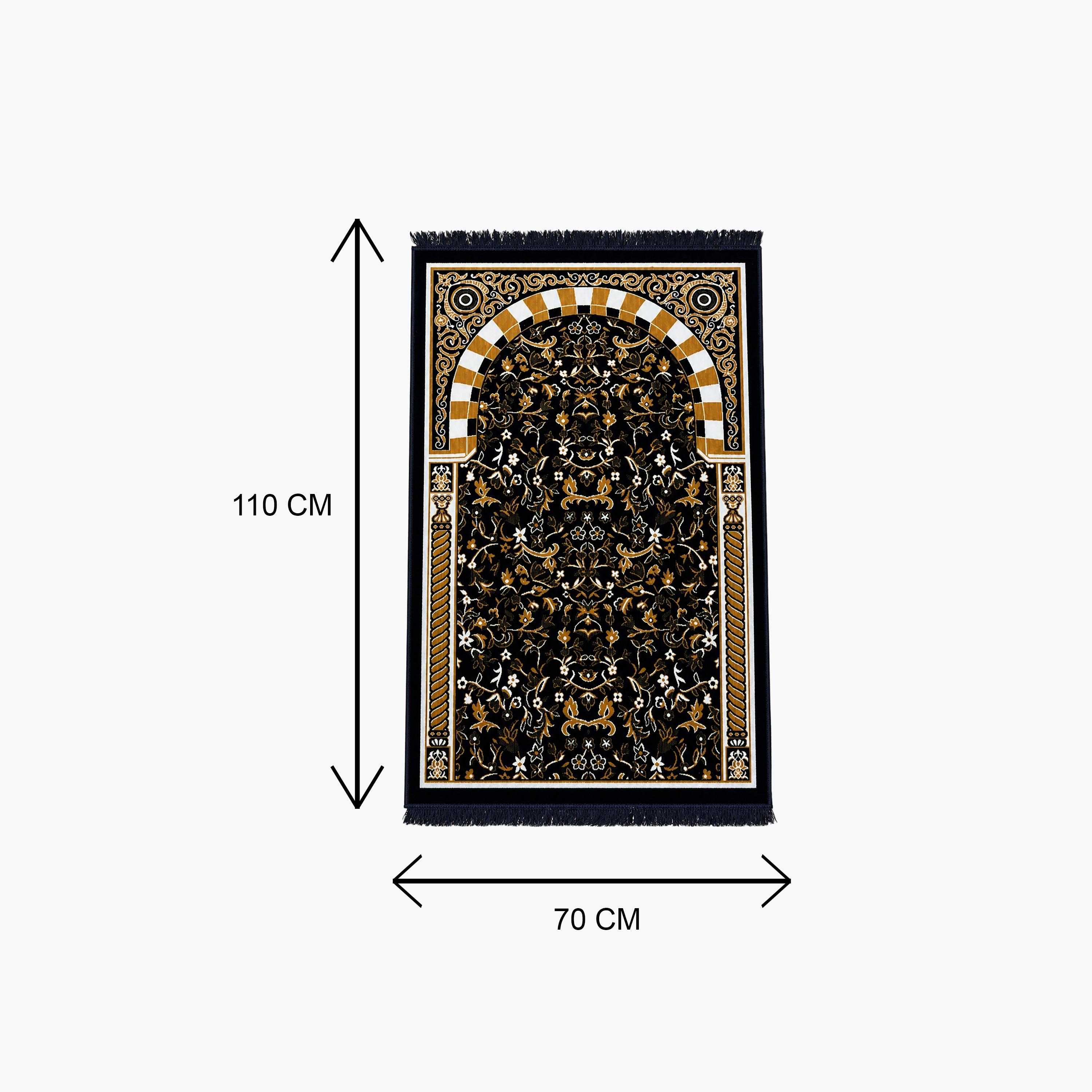 Hadiyath Al Madinah Garden Arch Prayer Mat 110cm X 70cm-household-rugsandcarpets-prayermats-image-3