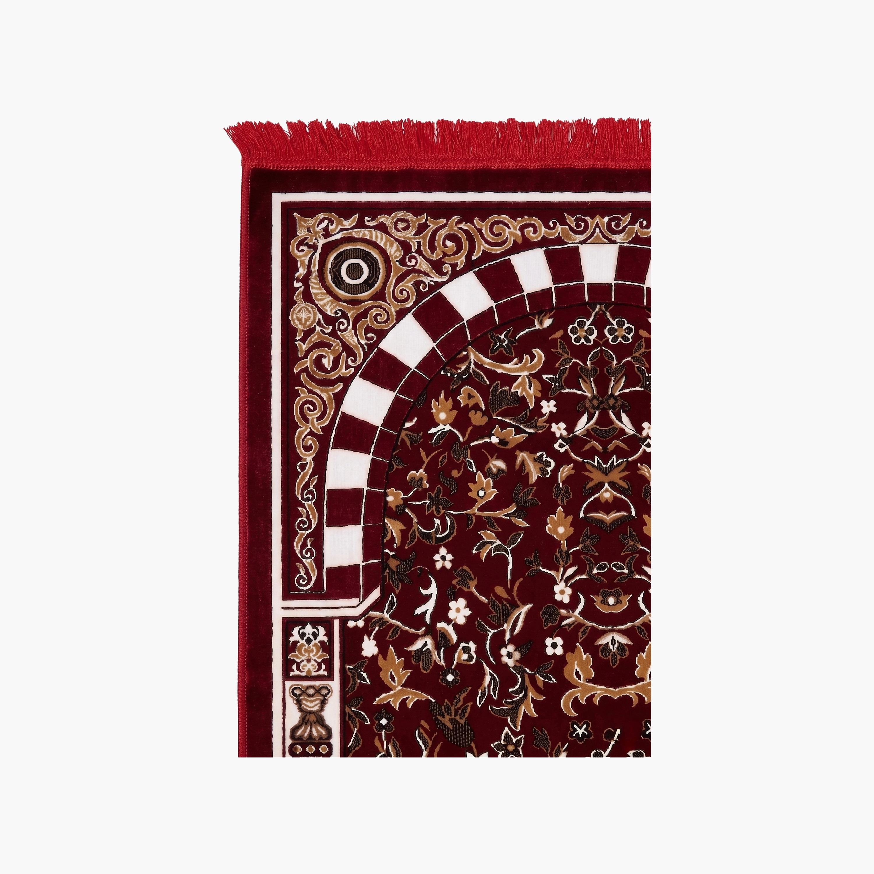Hadiyath Al Madinah Garden Arch Prayer Mat 110cm X 70cm-household-rugsandcarpets-prayermats-image-2