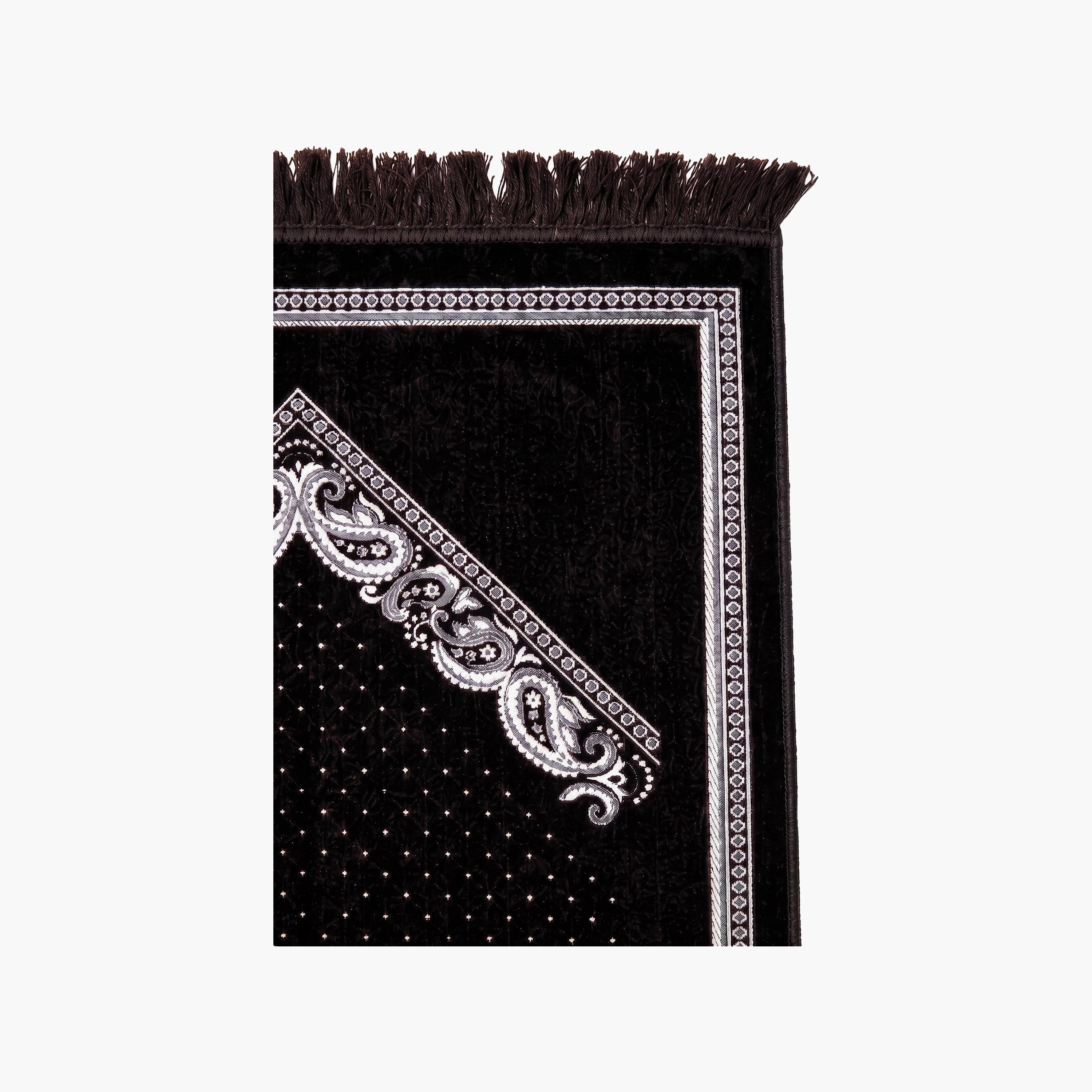 Hadiyath Al Madinah Classic Paisley Arch Prayer Mat 110cm X 70cm-household-rugsandcarpets-prayermats-image-2