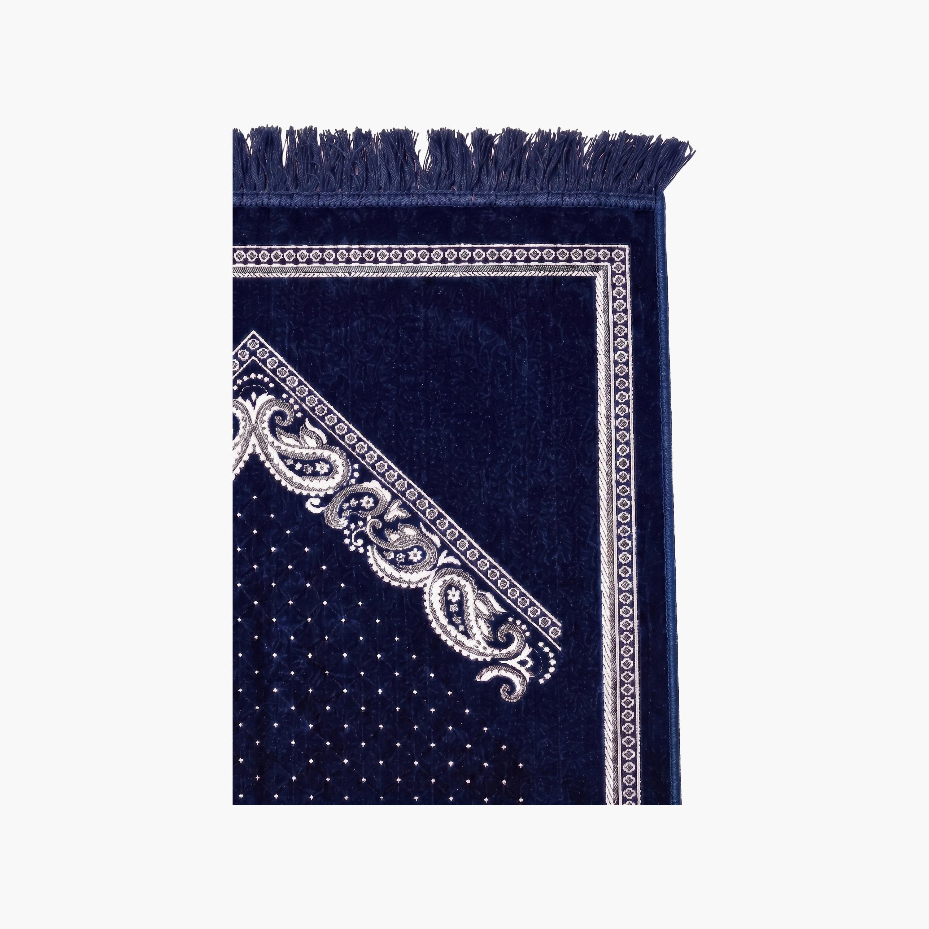 سجادة صلاة حديث المدينة بتصميم قوس ونقوش بيزلي كلاسيكية، 110 سم × 70 سم-household-rugsandcarpets-prayermats-image-2