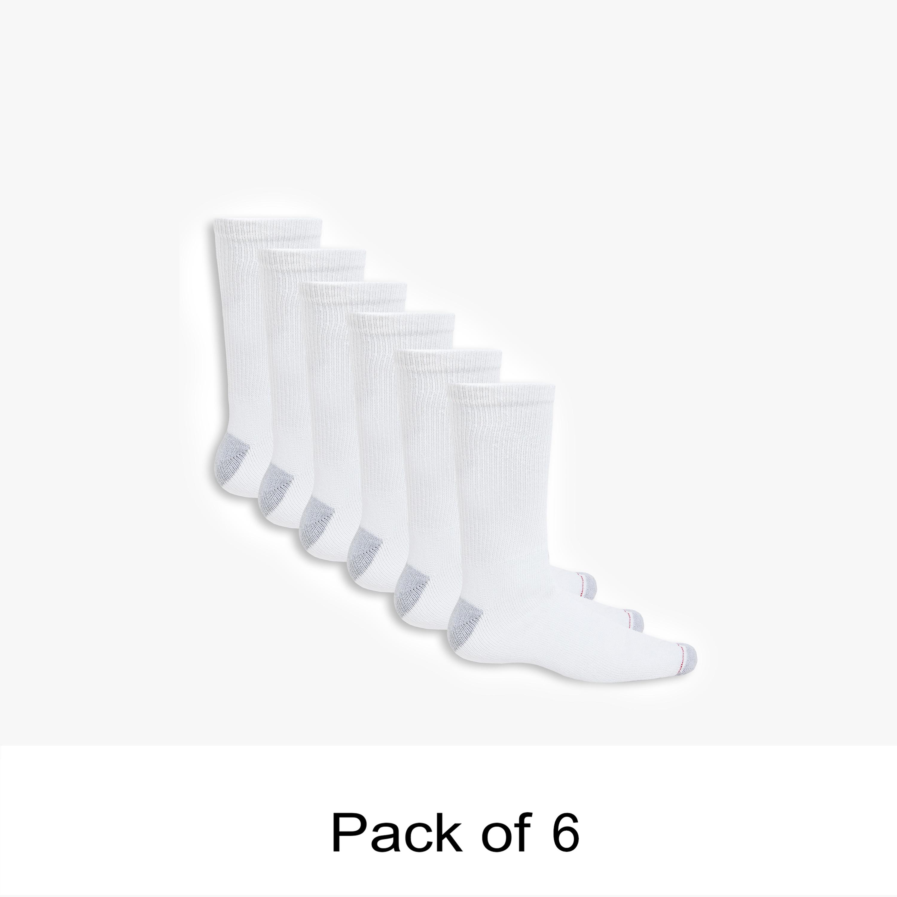 مجموعة من 6 جوارب رجالية ملونة بطول الكوع من هانز-men-socks-image-1