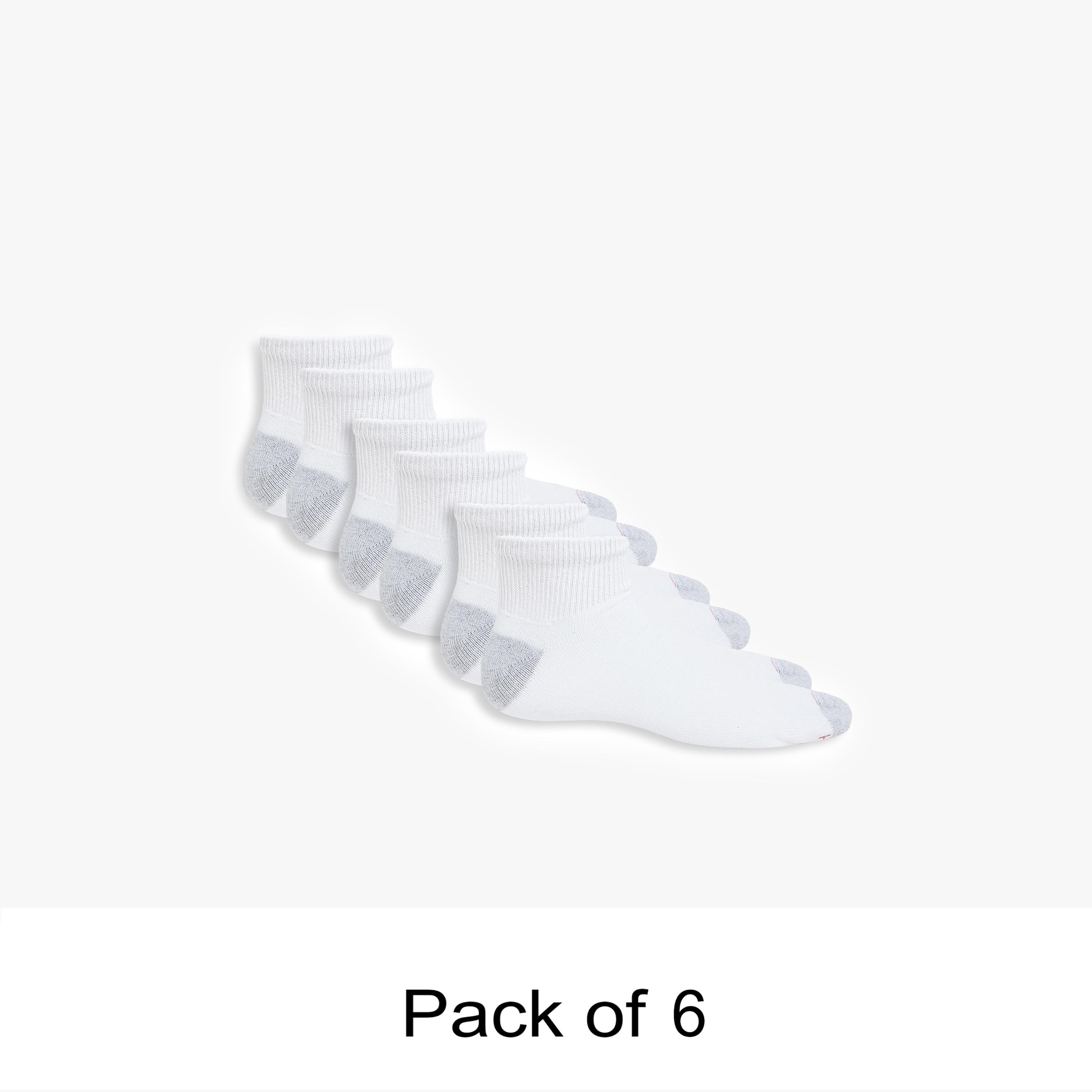 Hanes Pack of 6 Color-Blocked Ankle Length Men's Socks-men-socks-image-1