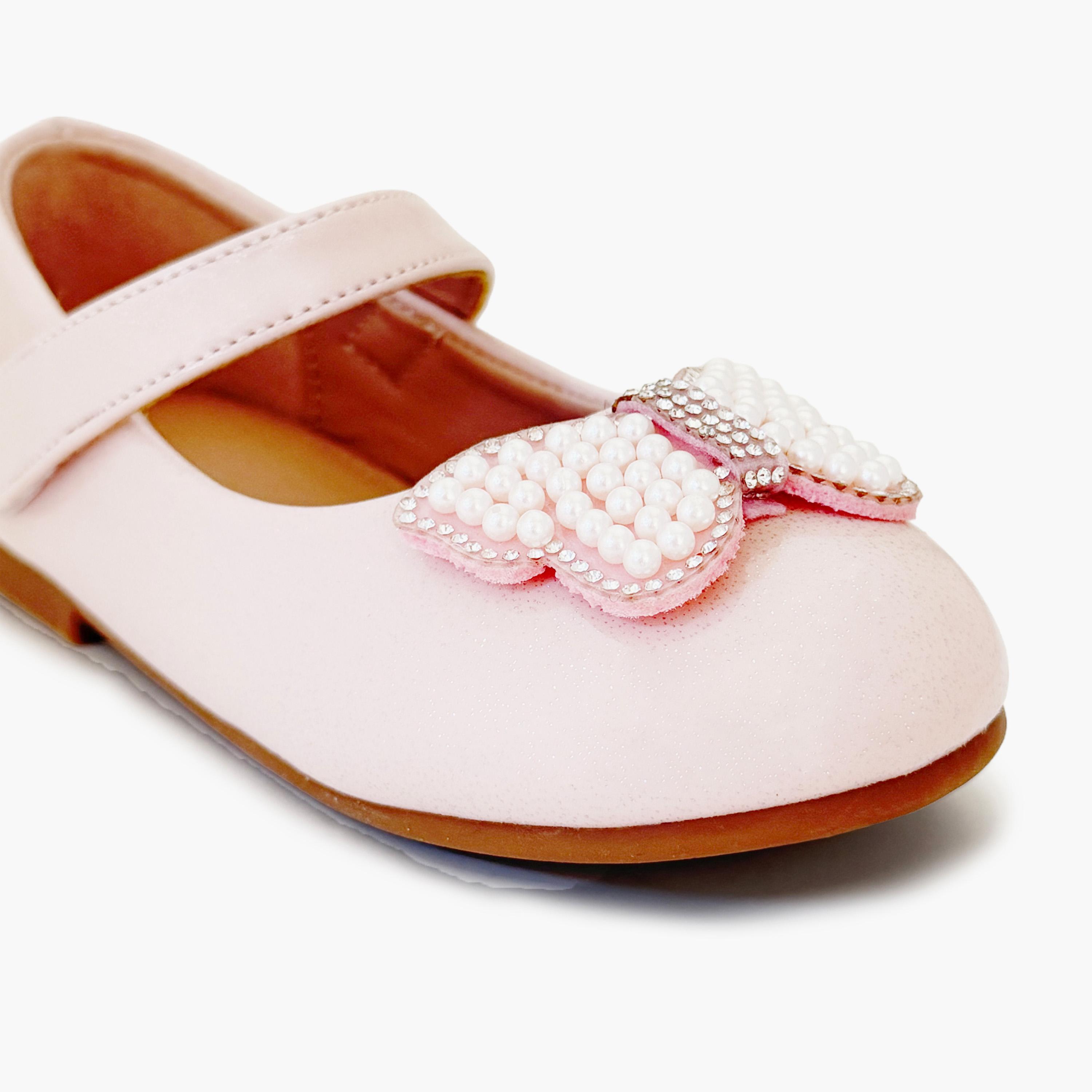 جيومني - حذاء ماري جين شيرلي مشبك وحلقة للبنات | HS0612-7-PINK-girls-shoes-ballerinas-image-2