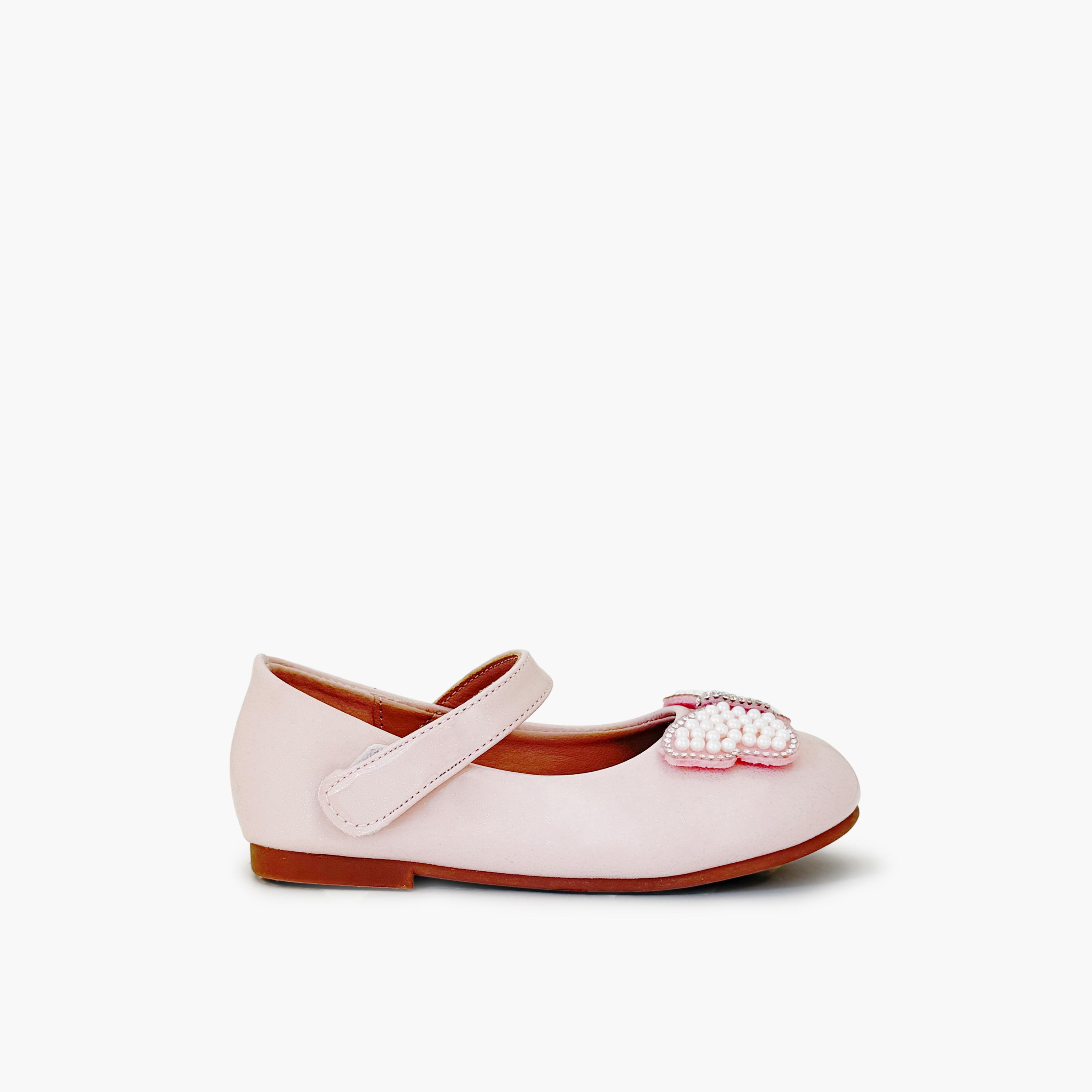 جيومني - حذاء ماري جين شيرلي مشبك وحلقة للبنات | HS0612-7-PINK-girls-shoes-ballerinas-image-4