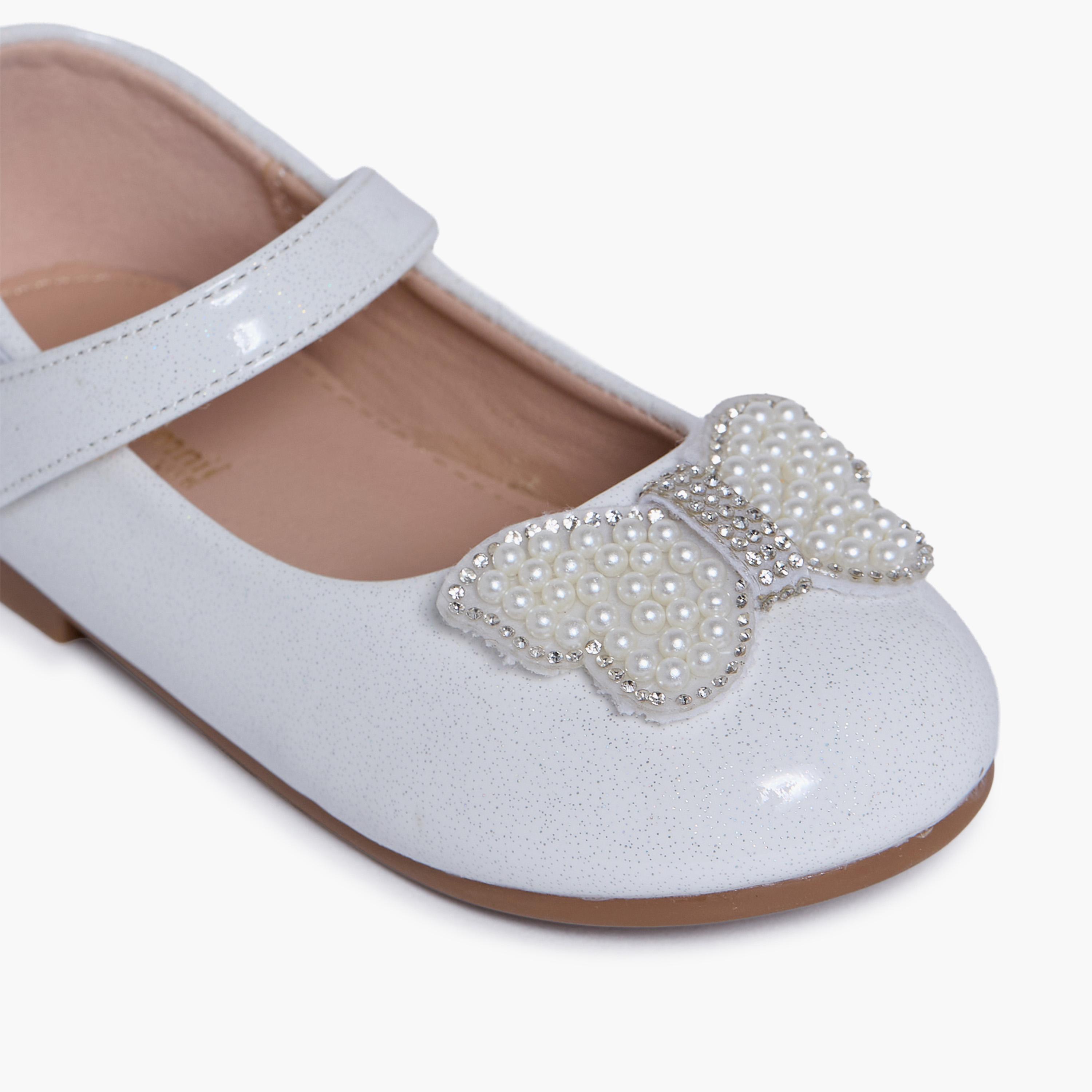 جيومني - حذاء ماري جين سونيا مشبك وحلقة للبنات | HS0612-7-WHITE-girls-shoes-ballerinas-image-2