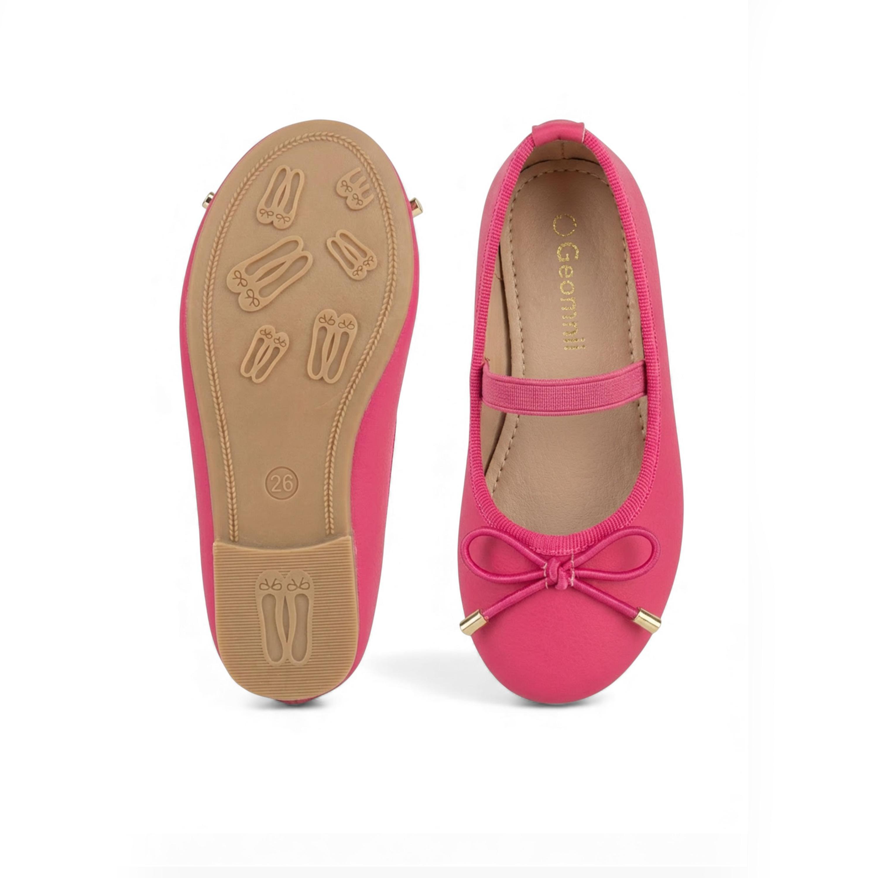 Geoomnii Girls Slip-On Stacey Mary Jane | HS218-1-FUSHIA-girls-shoes-ballerinas-image-3