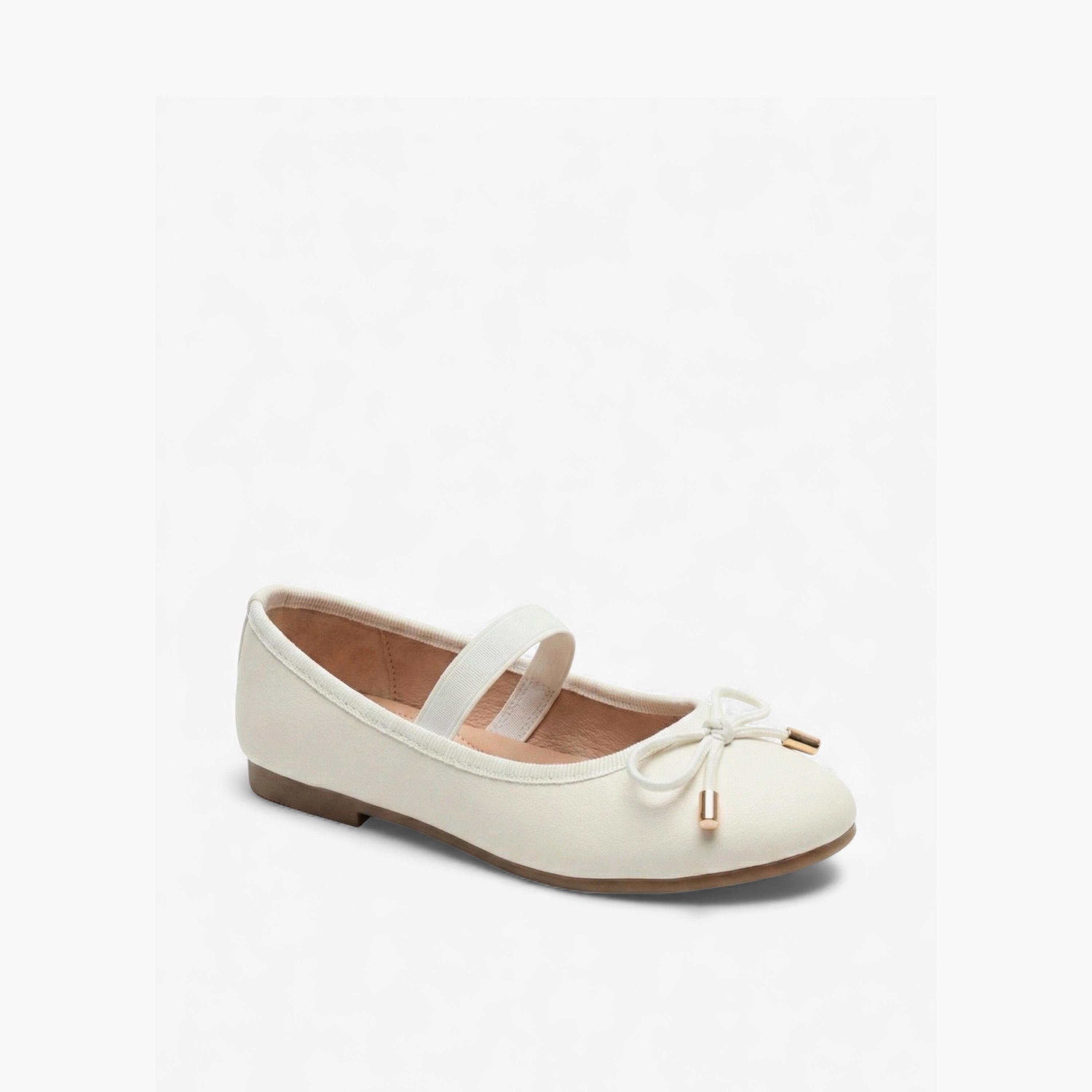 Geoomnii Girls Slip-On Suzanne Mary Jane | HS218-1-WHITE-girls-shoes-ballerinas-image-1