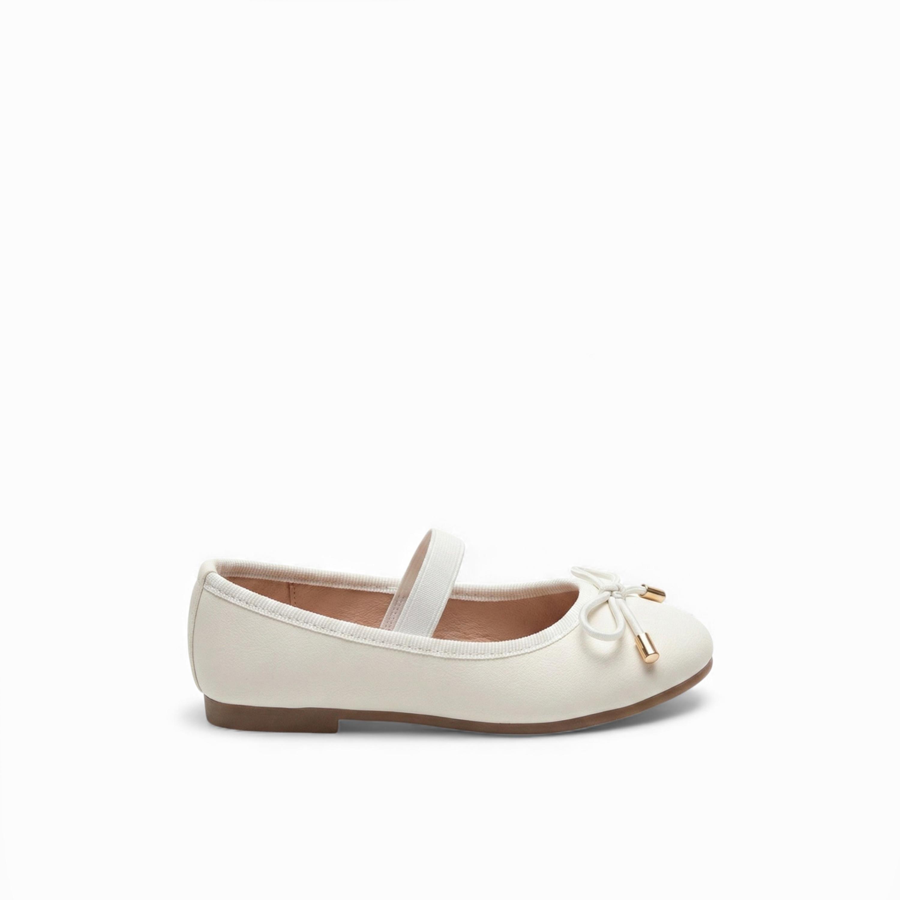 Geoomnii Girls Slip-On Suzanne Mary Jane | HS218-1-WHITE-girls-shoes-ballerinas-image-3