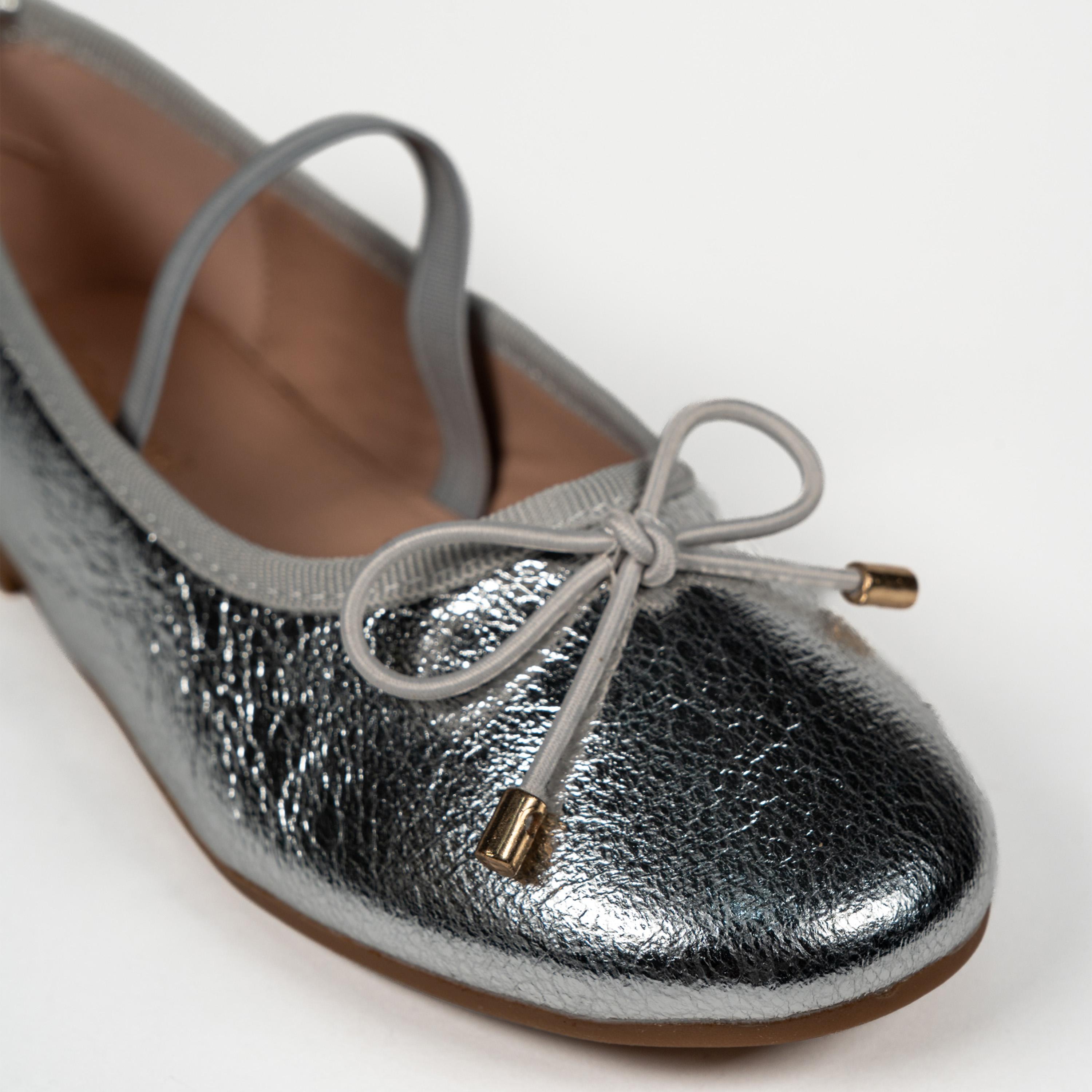 جيومني - حذاء ماري جين شايا سهل الارتداء للبنات | HS218-2-SILVER-girls-shoes-ballerinas-image-2