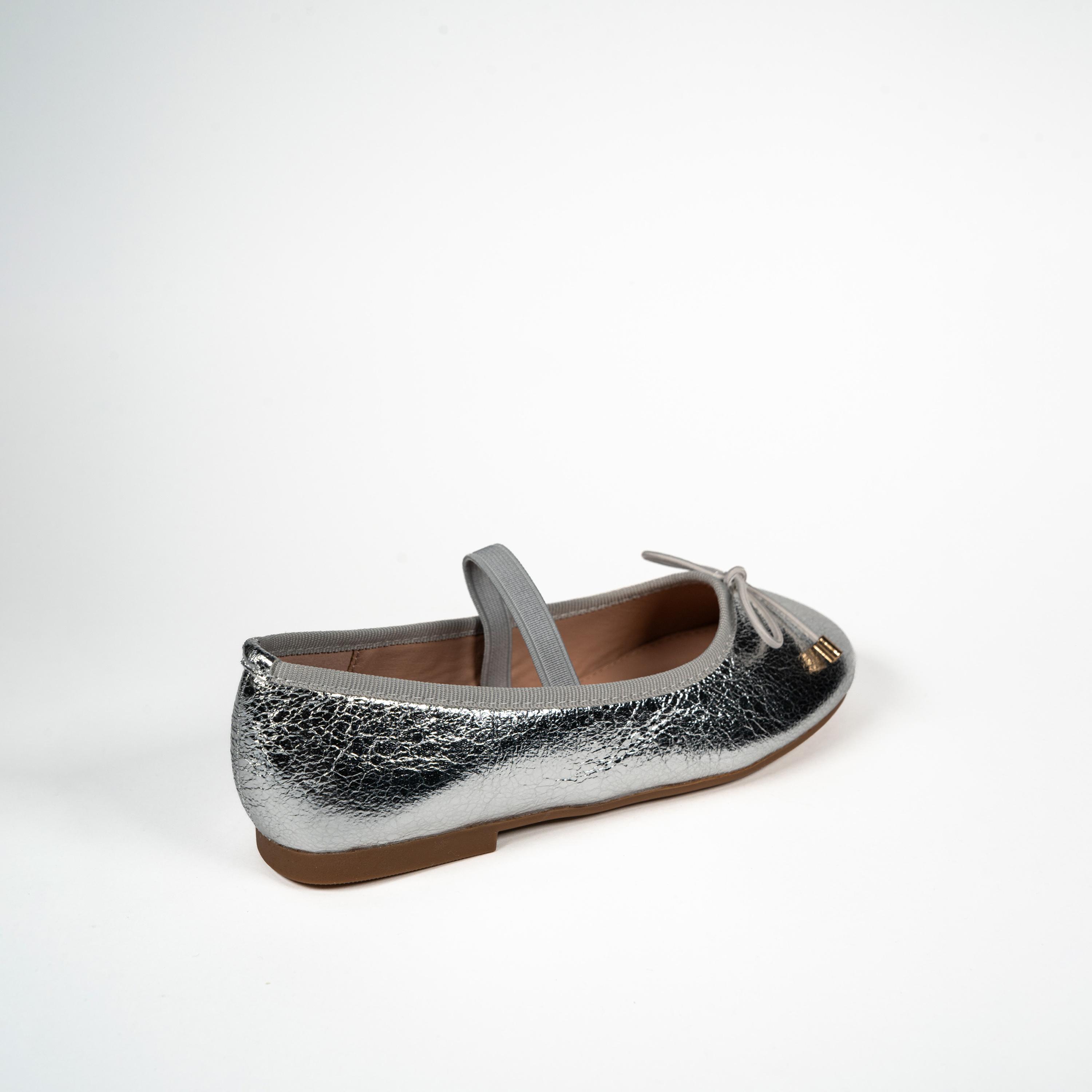 جيومني - حذاء ماري جين شايا سهل الارتداء للبنات | HS218-2-SILVER-girls-shoes-ballerinas-image-5