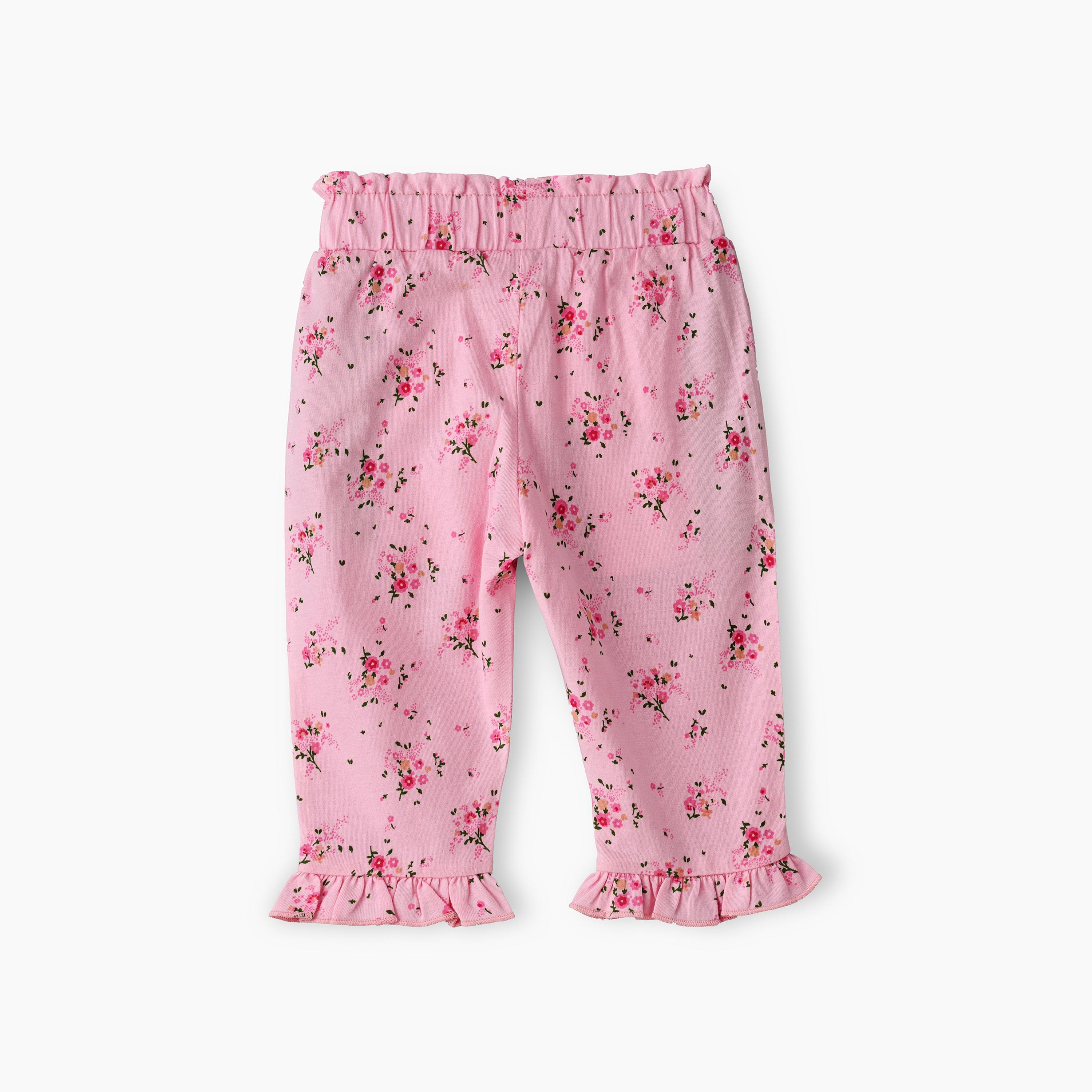UniqKidz Floral Pants for Girls-baby-girls-clothing-bottoms-trousers-image-2