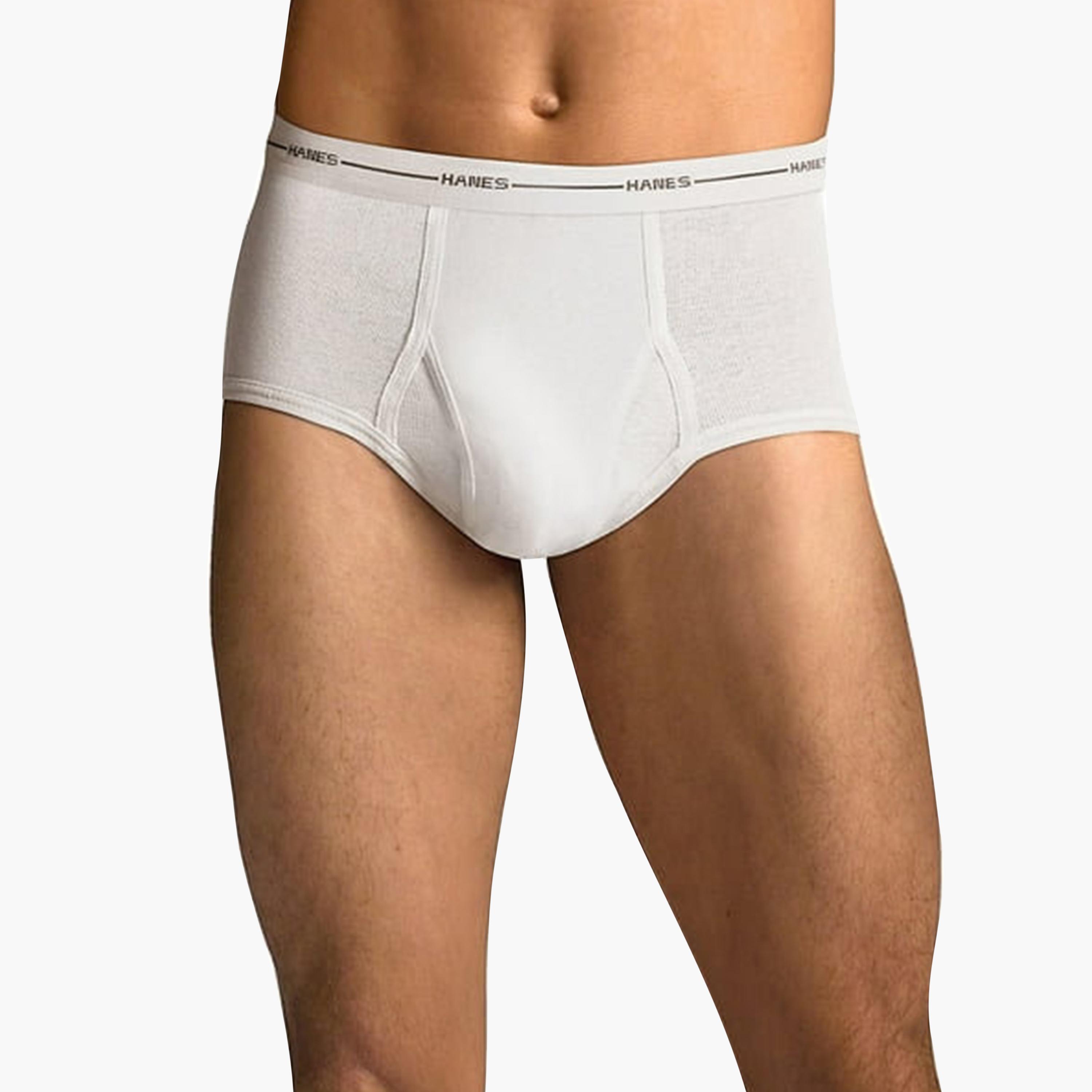 عبوة من 3 سراويل داخلية رجالية سادة من هانيس-men-clothing-innerwear-underwear-image-2