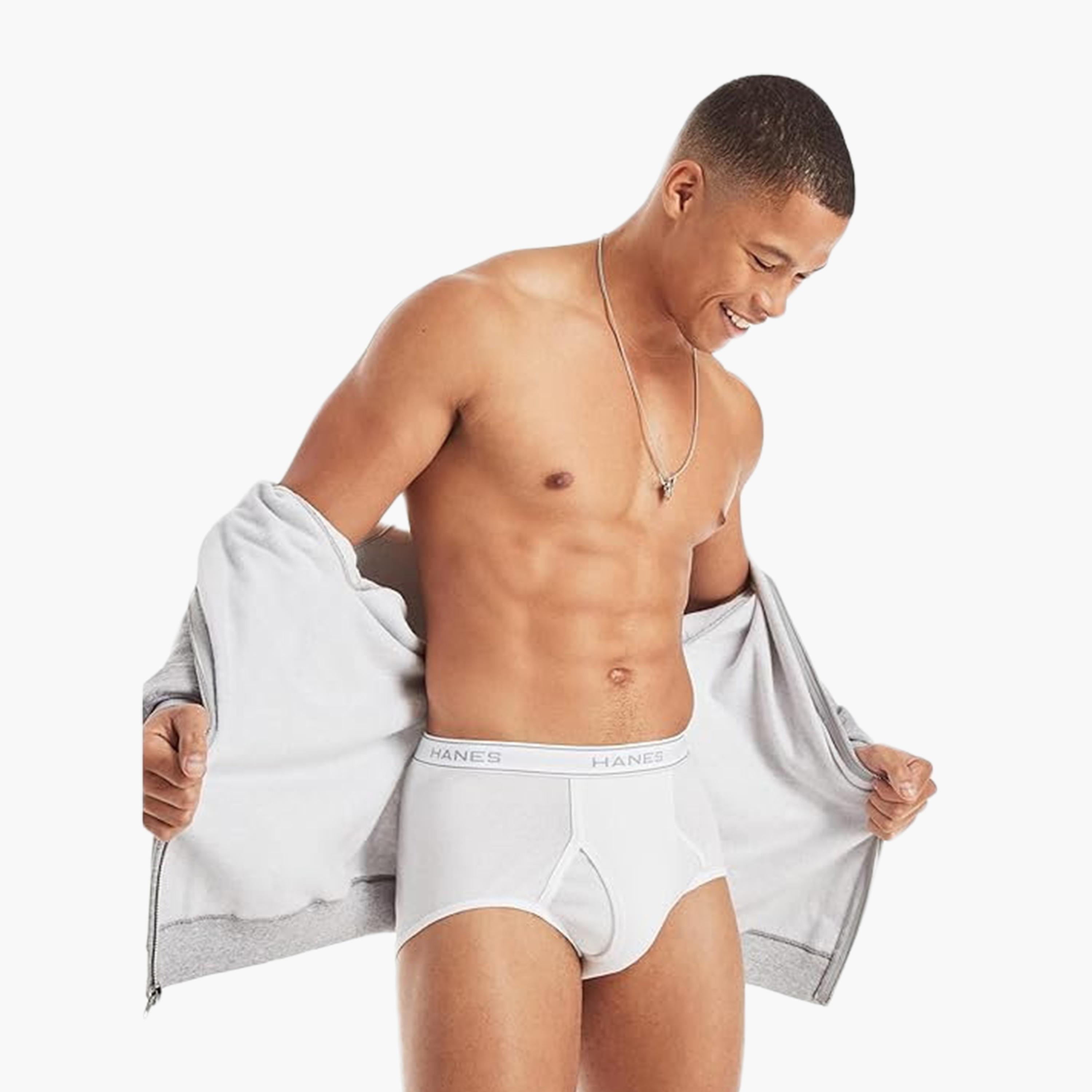 عبوة من 3 سراويل داخلية رجالية سادة من هانيس-men-clothing-innerwear-underwear-image-4