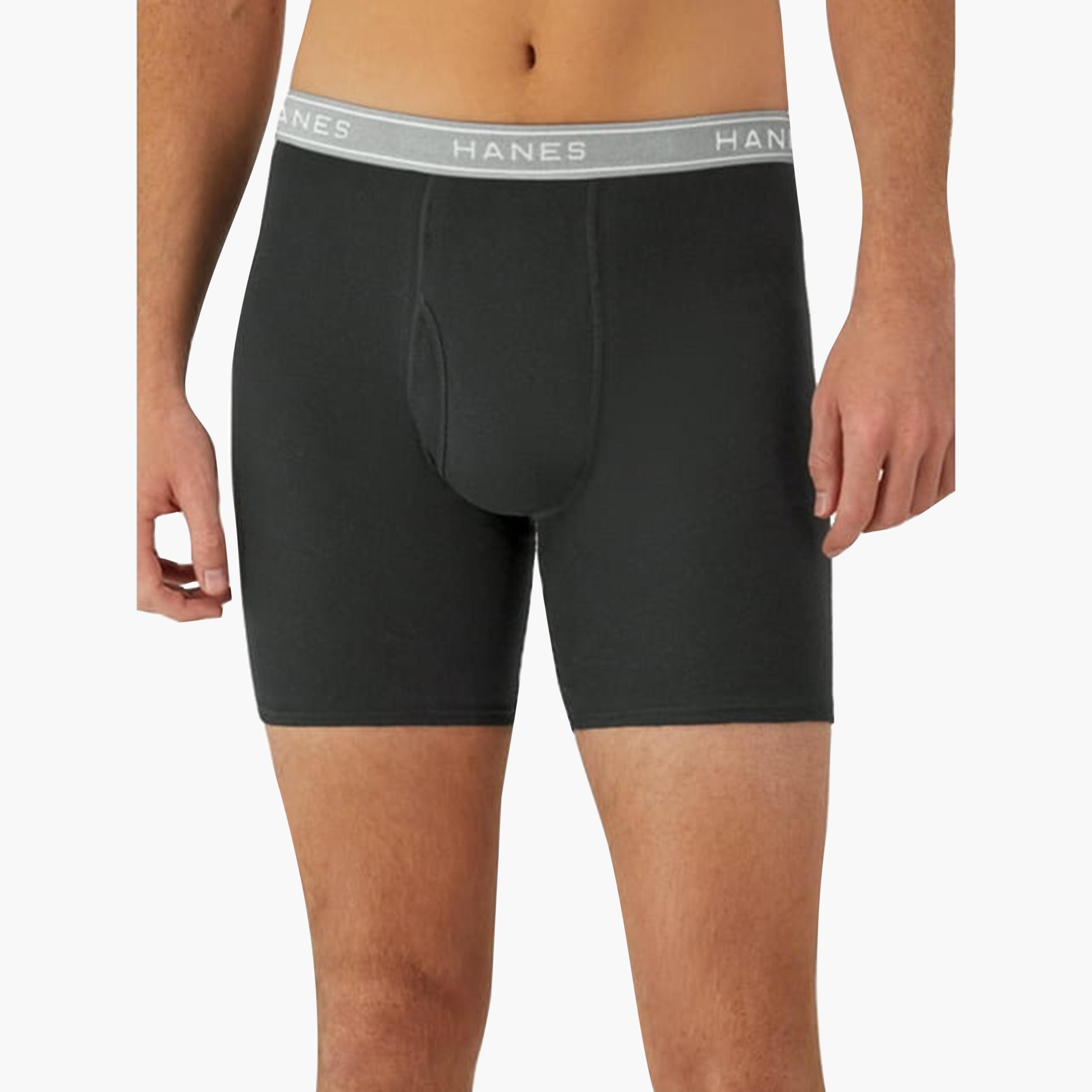 Hanes Assorted Pack of 3 Plain Men's Boxer Briefs-men-clothing-innerwear-underwear-image-2