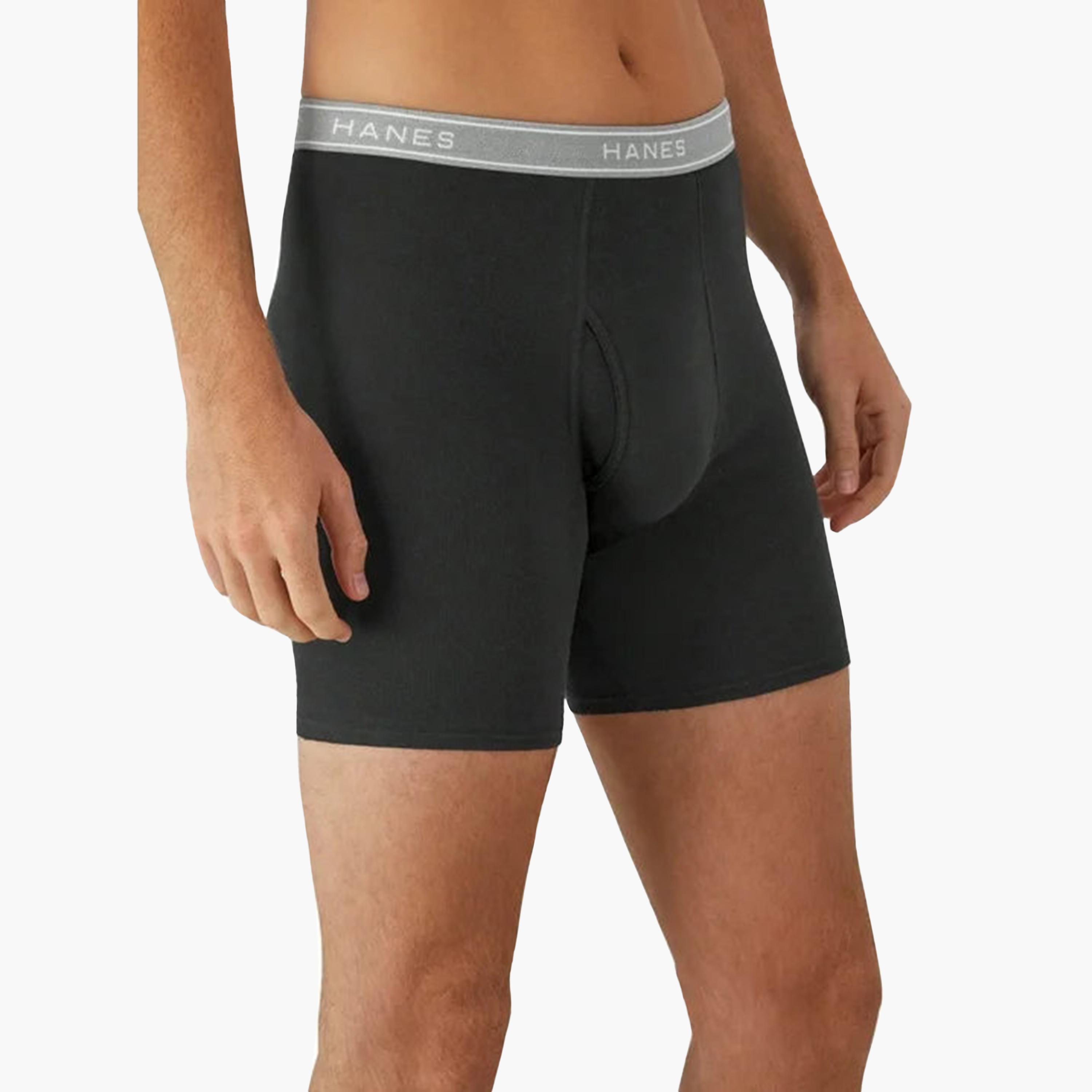 Hanes Assorted Pack of 3 Plain Men's Boxer Briefs-men-clothing-innerwear-underwear-image-4