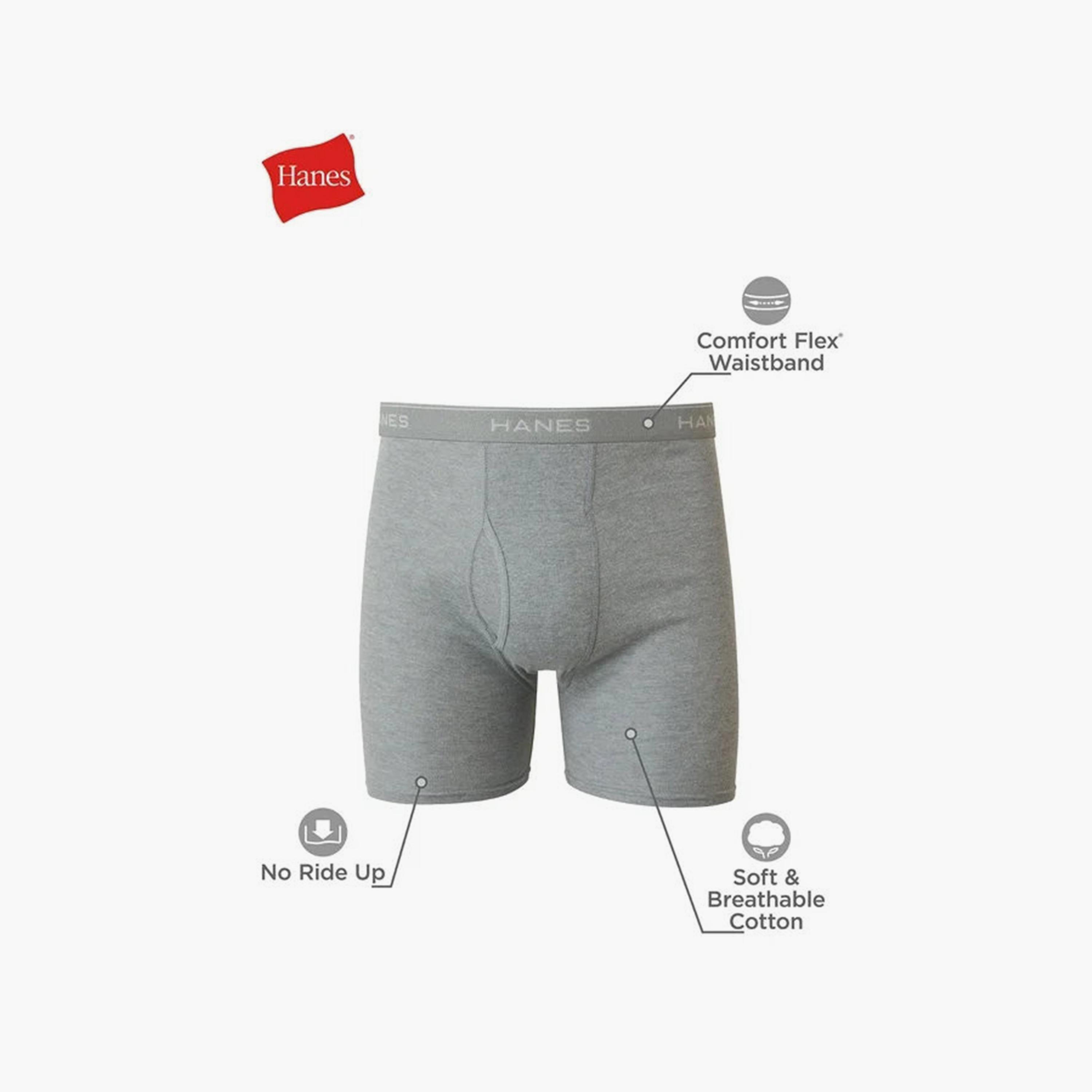 Hanes Assorted Pack of 3 Plain Men's Boxer Briefs-men-clothing-innerwear-underwear-image-5