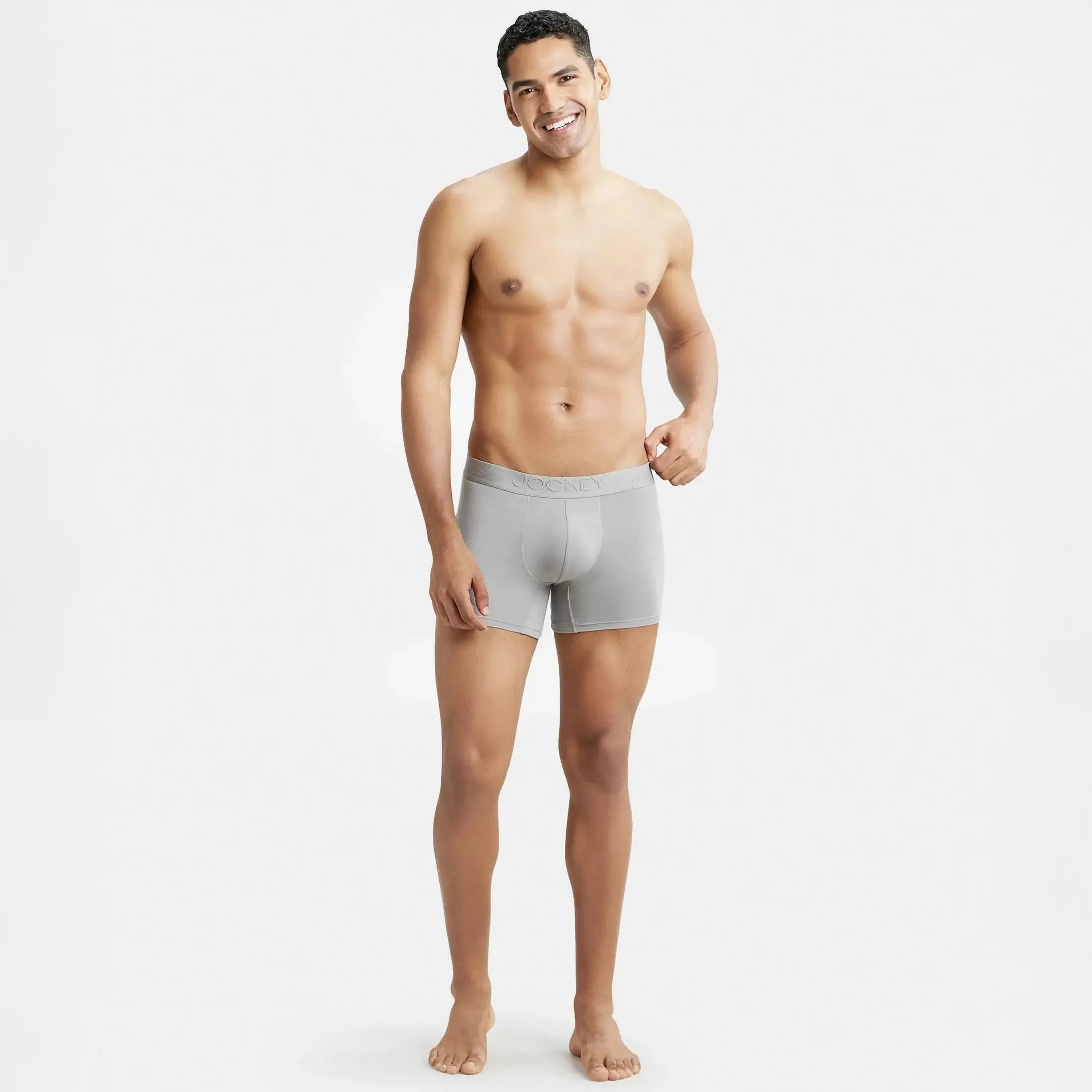 Jockey Brand Print Waistband Men's Trunks-men-clothing-innerwear-underwear-image-2