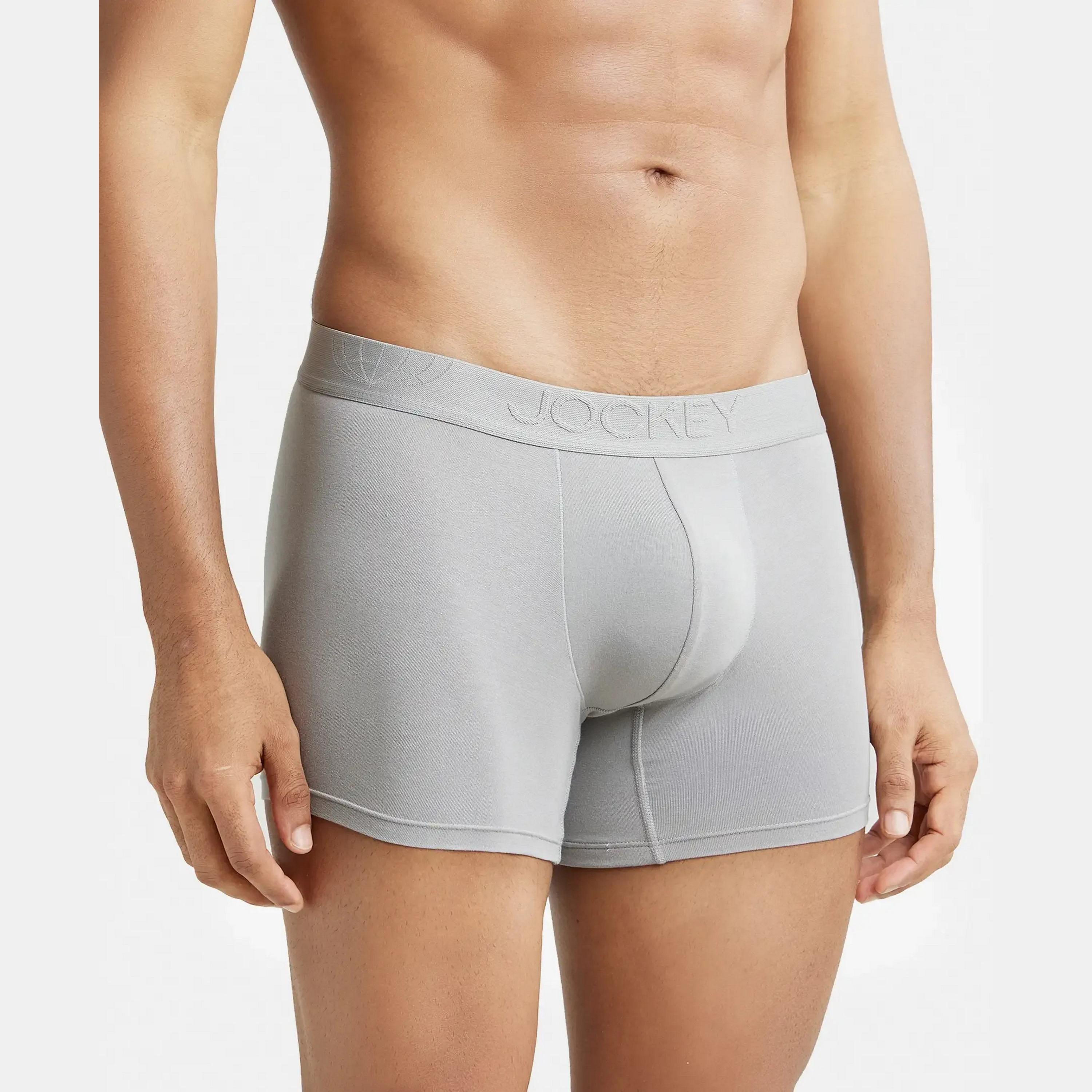 Jockey Brand Print Waistband Men's Trunks-men-clothing-innerwear-underwear-image-3